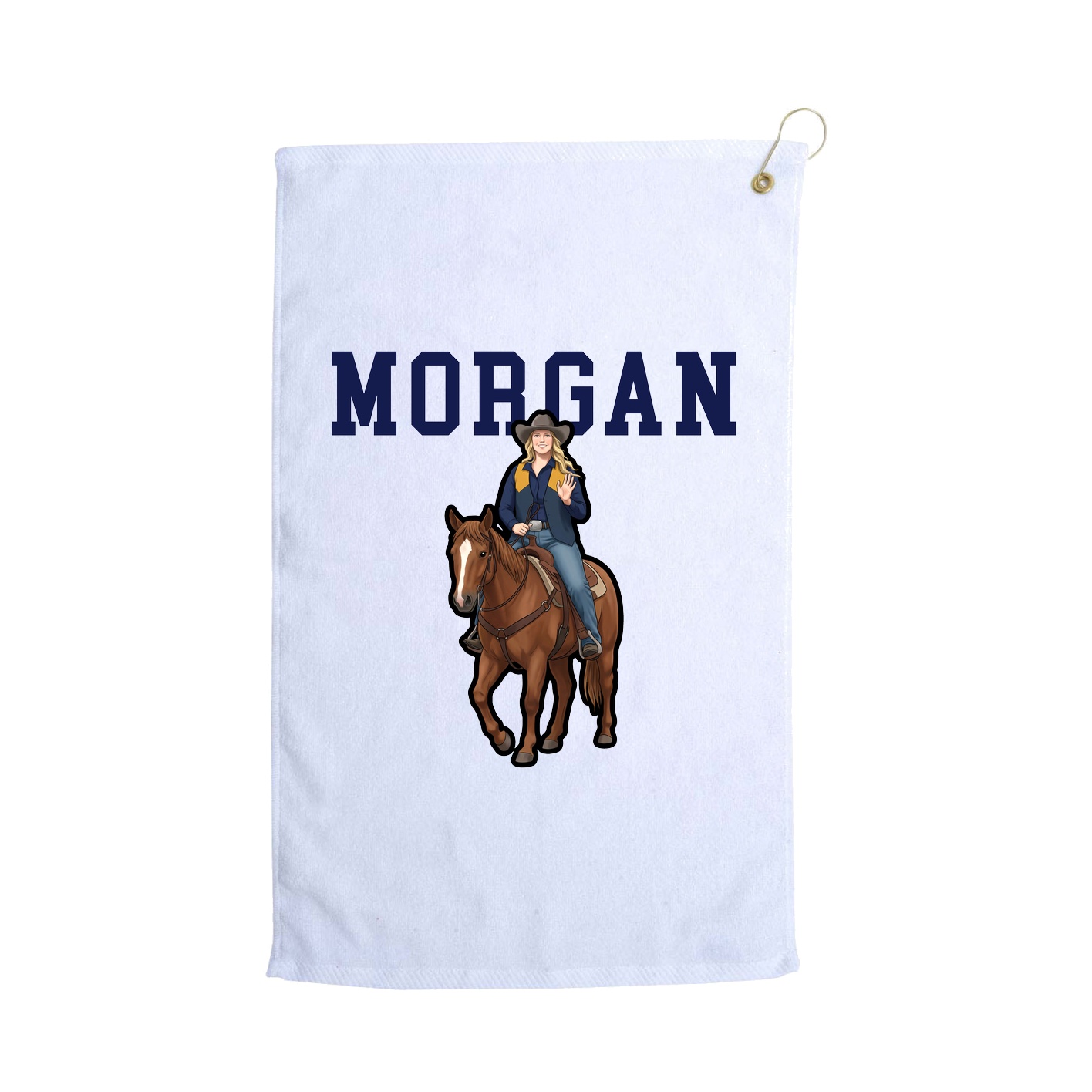 Golf Towel — Shirsey in White