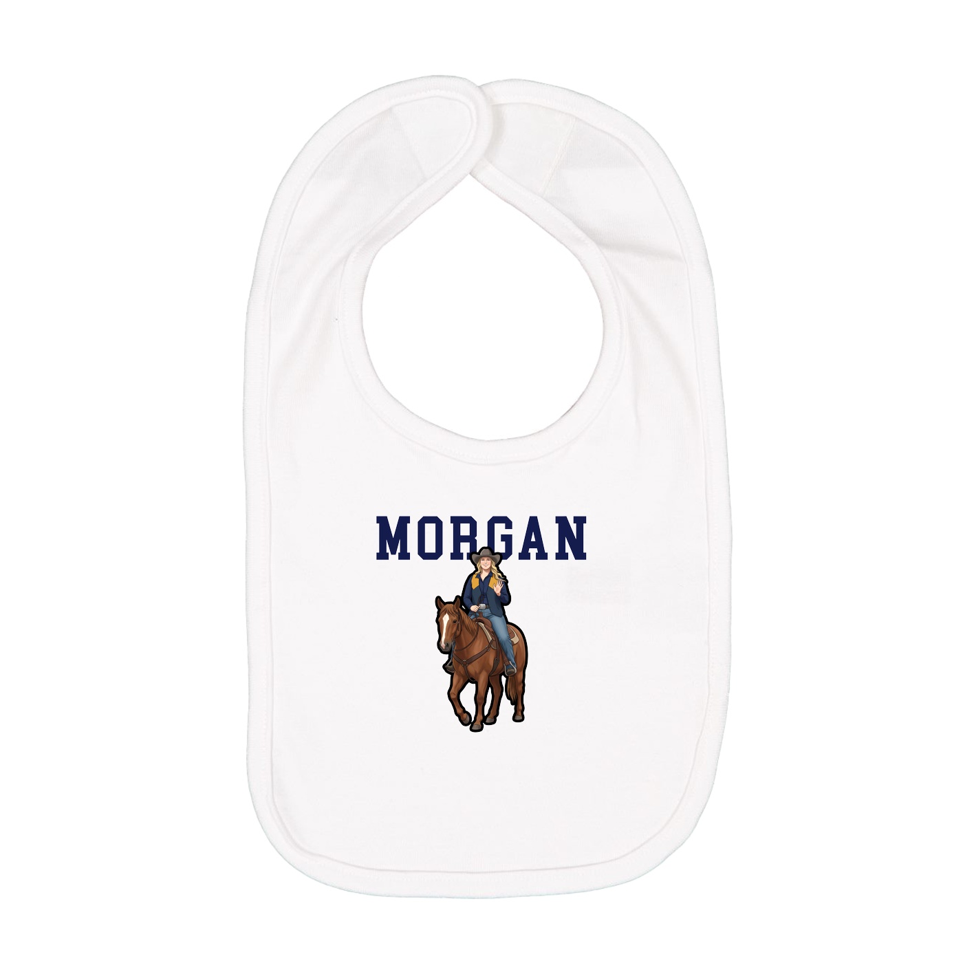 Infant Bib — Shirsey in White