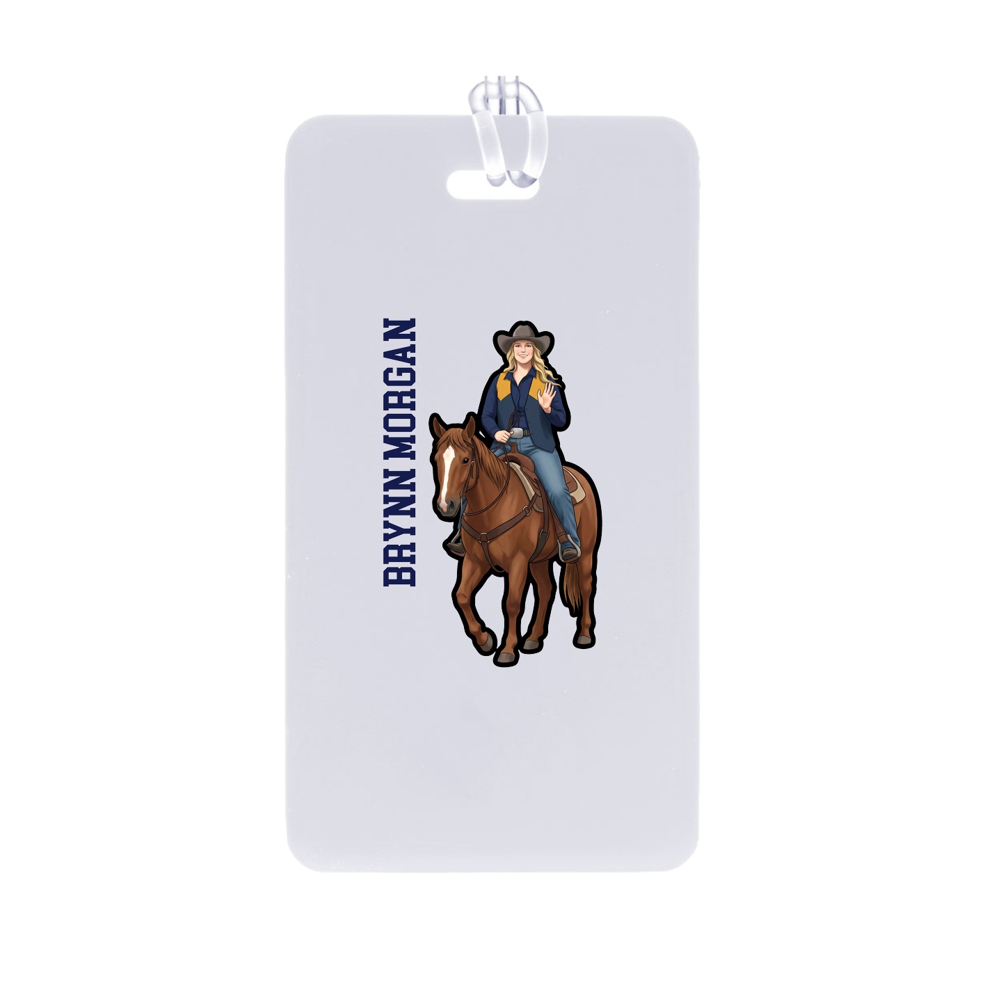 Bag Tag — Name Vertical in Classic