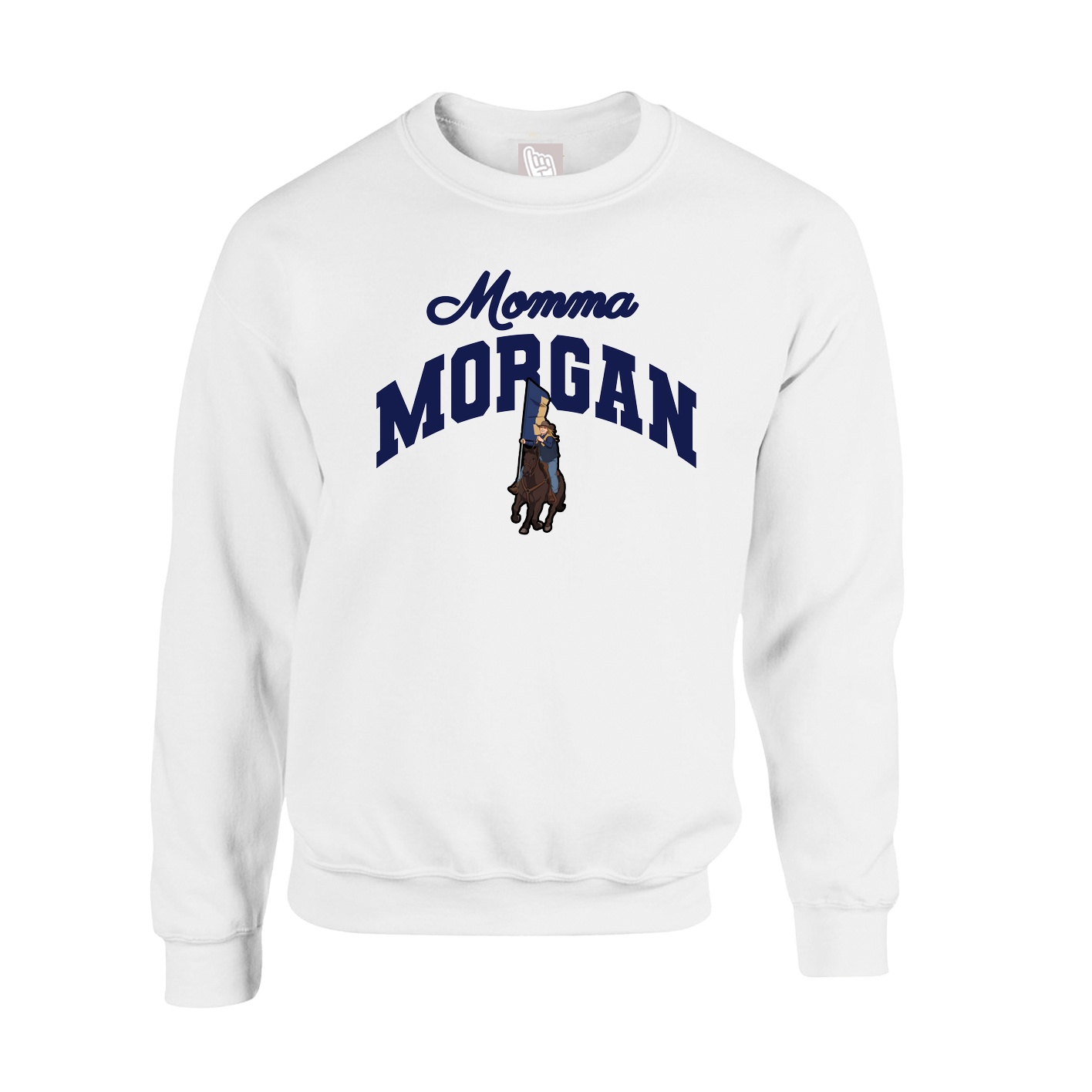 Fleece Crew — Mothers Day Arch in White