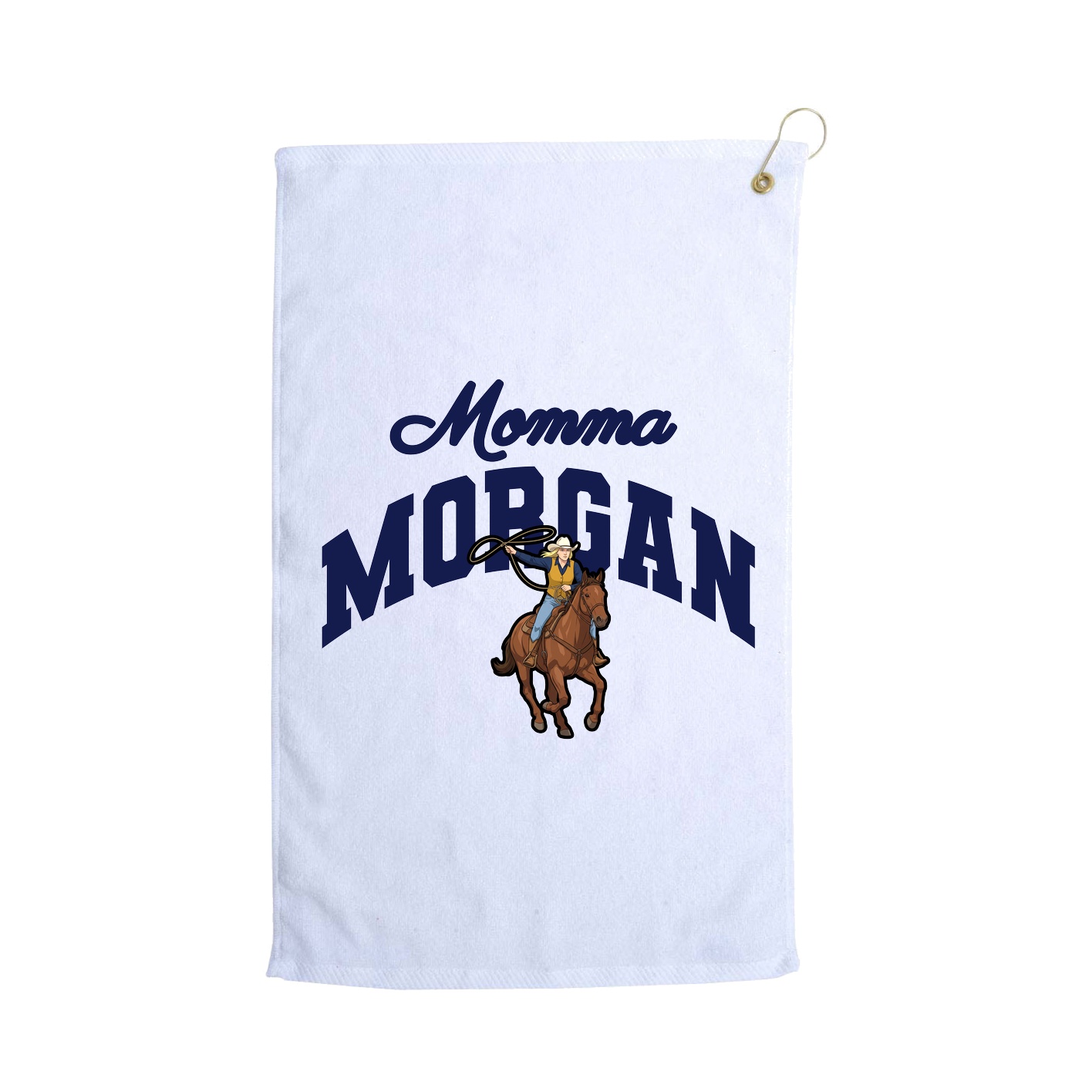 Golf Towel — Mothers Day Arch in White