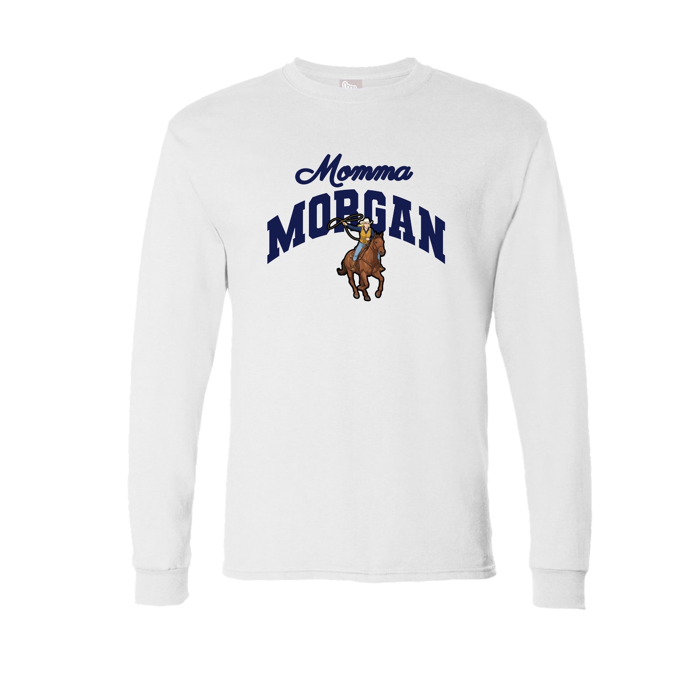 Long Sleeve Tee — Mothers Day Arch in White