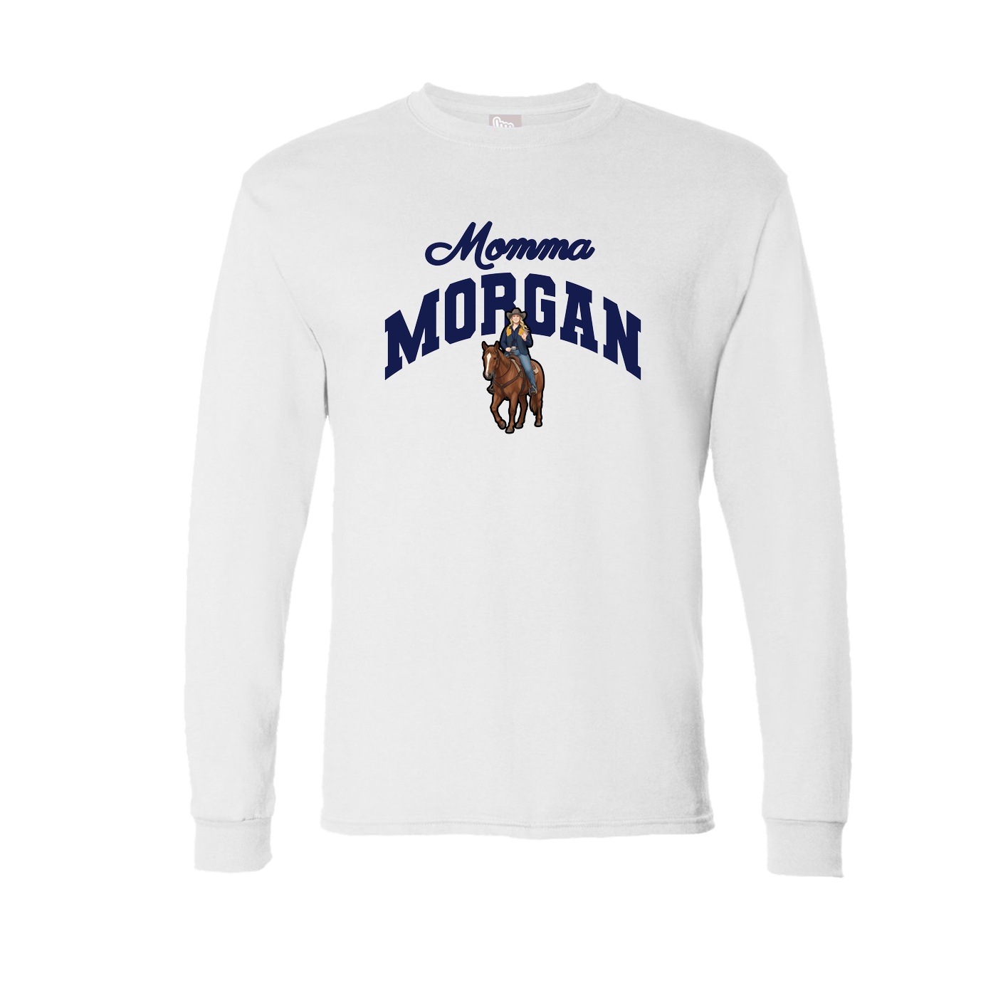 Long Sleeve Tee — Mothers Day Arch in White