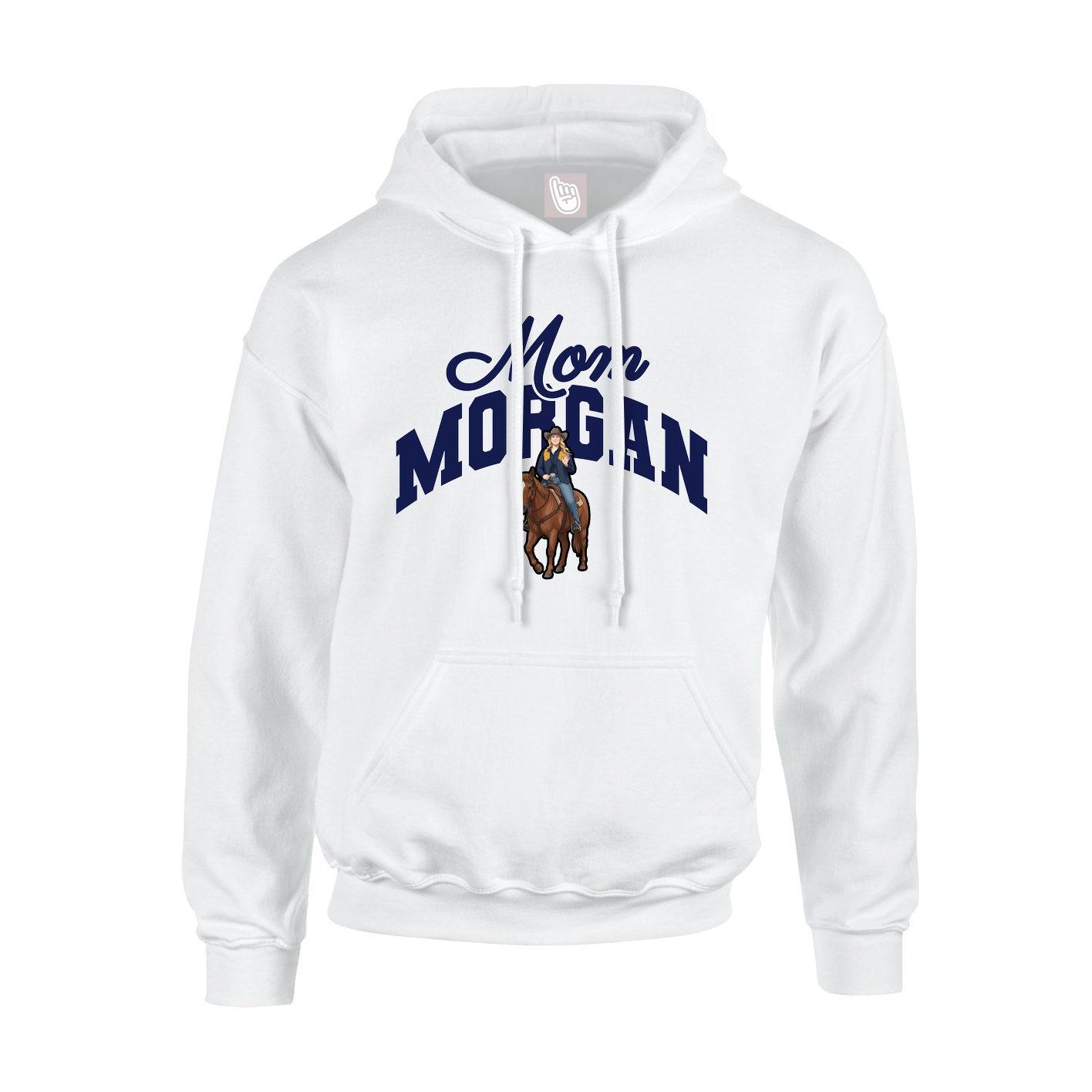 Youth Hoodie — Mothers Day Arch in White