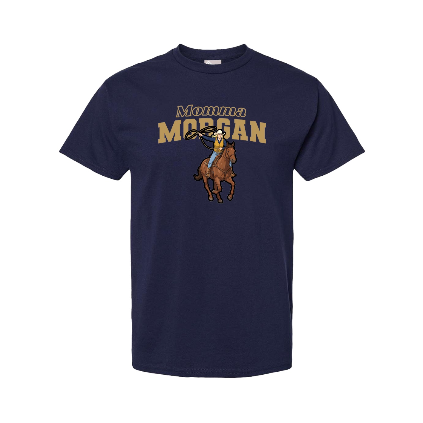 Youth Tee — Mothers Day Block in Navy