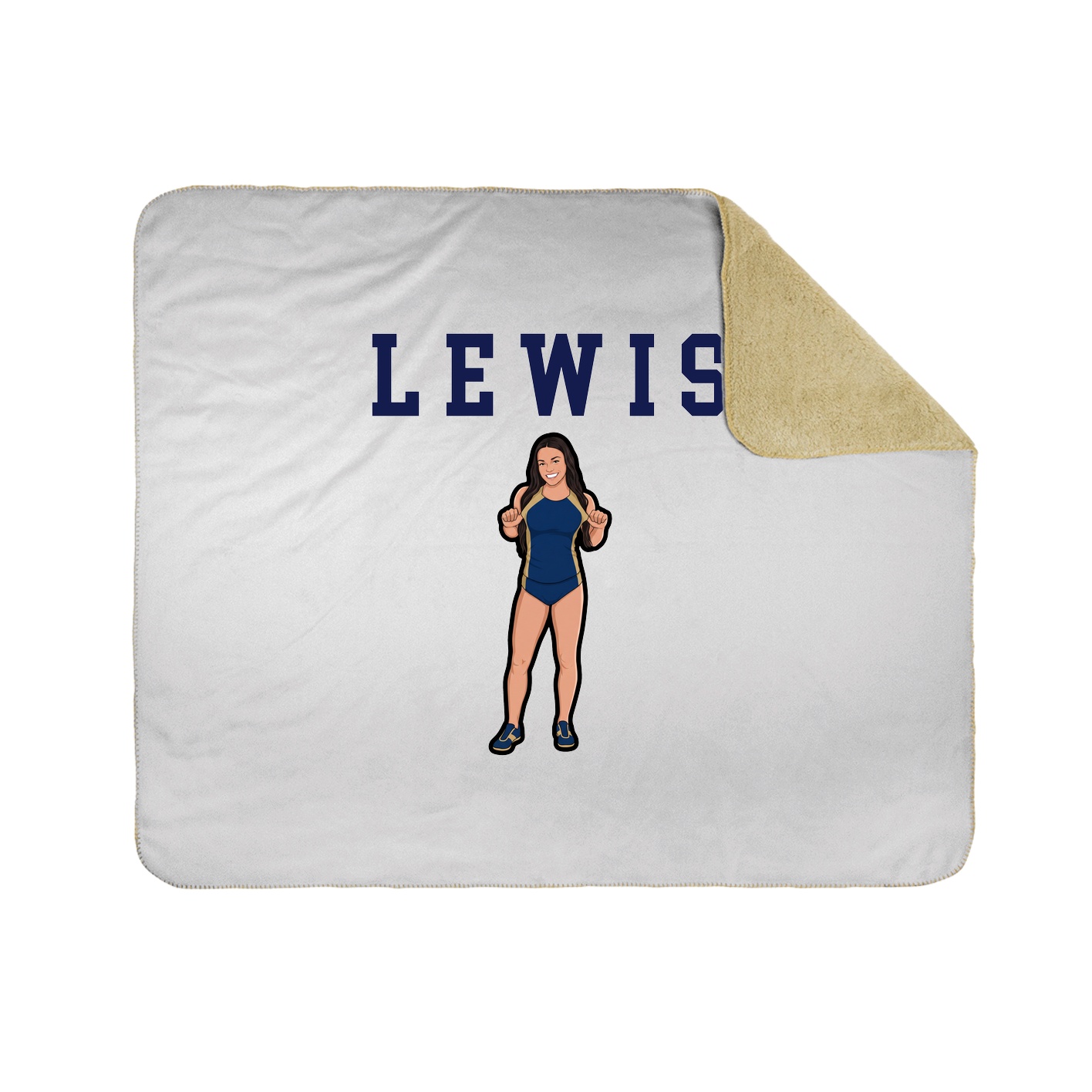 Throw Blanket — Shirsey in White