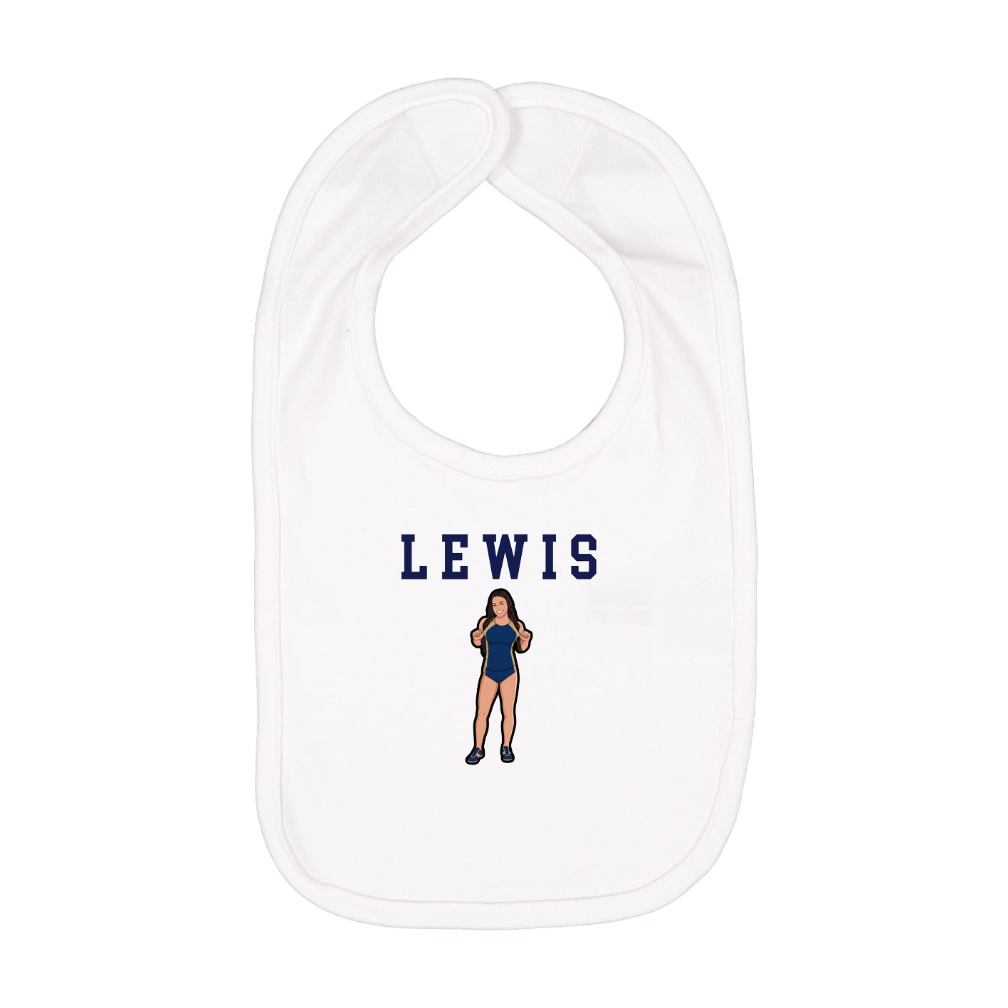 Infant Bib — Shirsey in White
