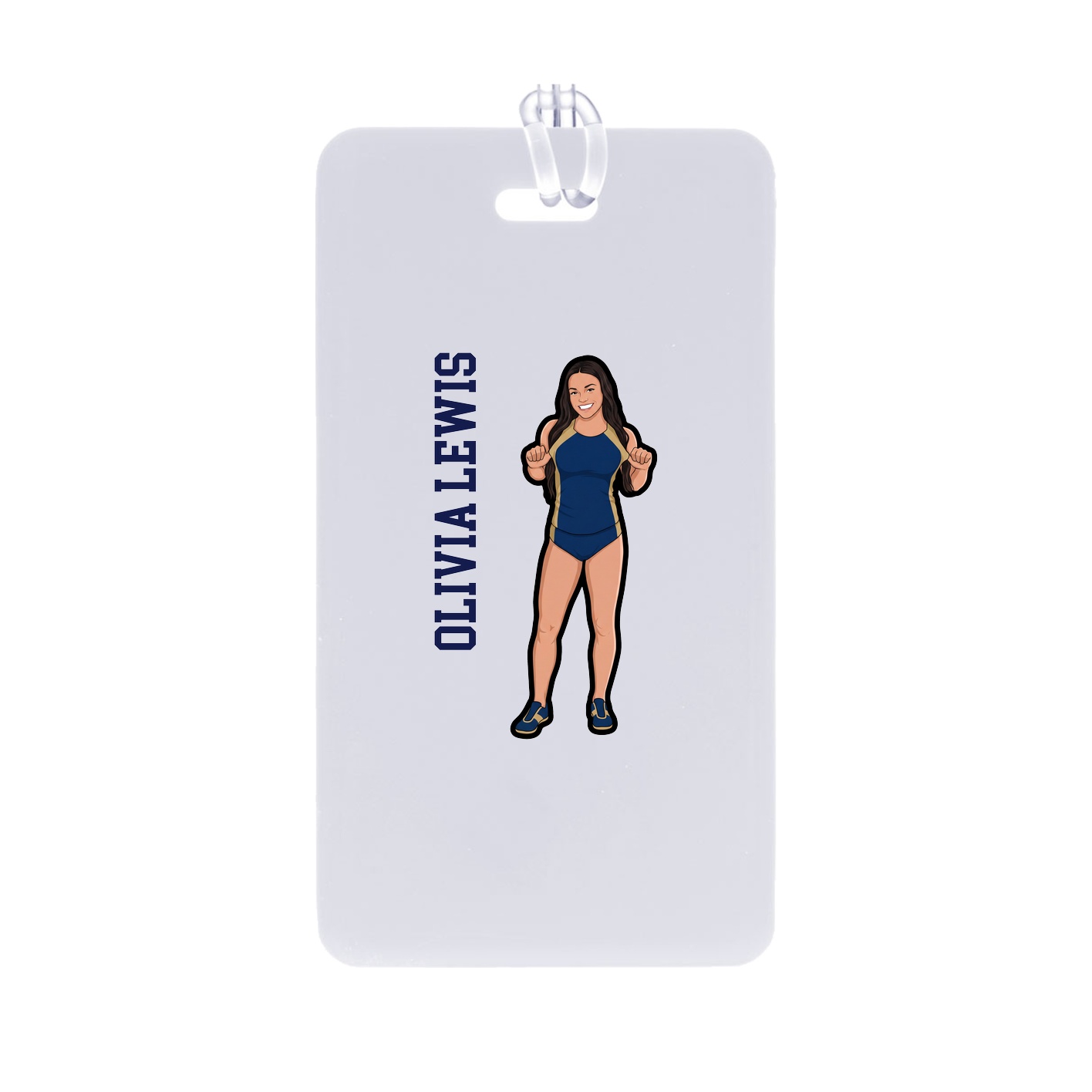 Bag Tag — Name Vertical in Classic