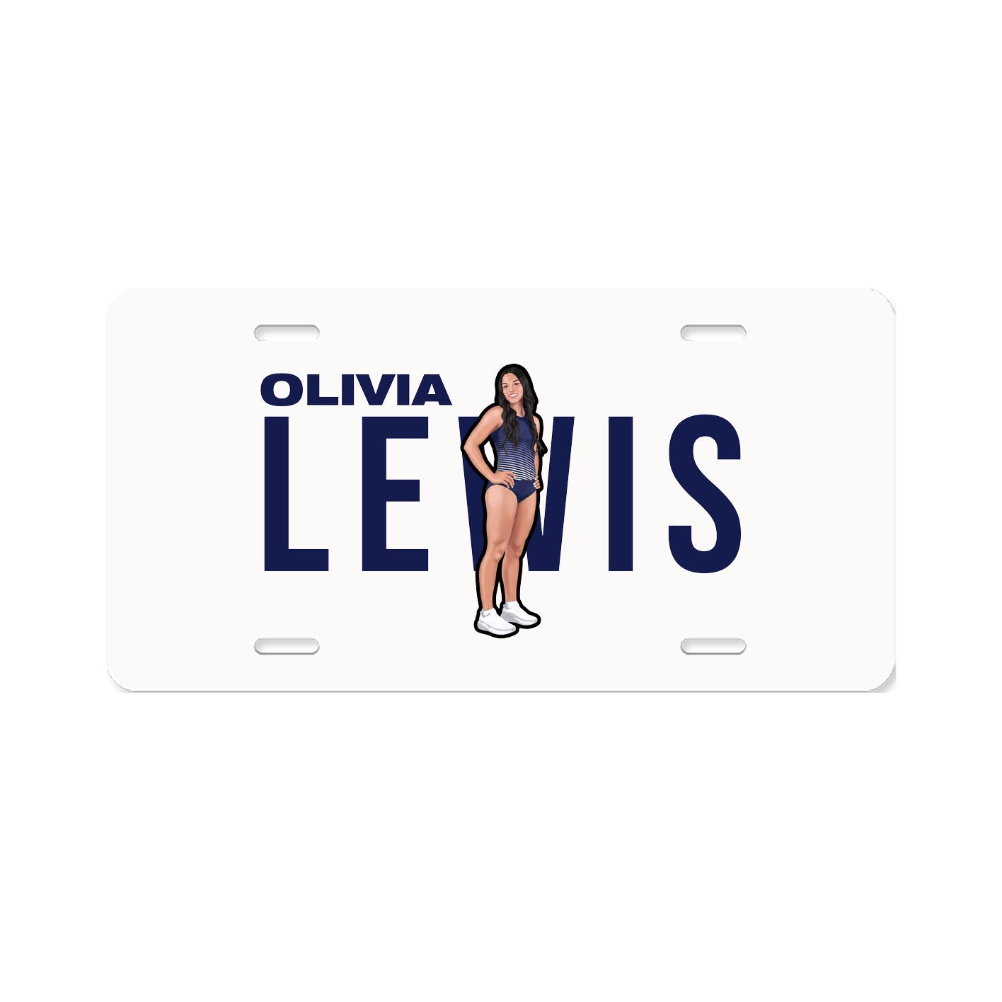 License Plate — Player Name in Classic