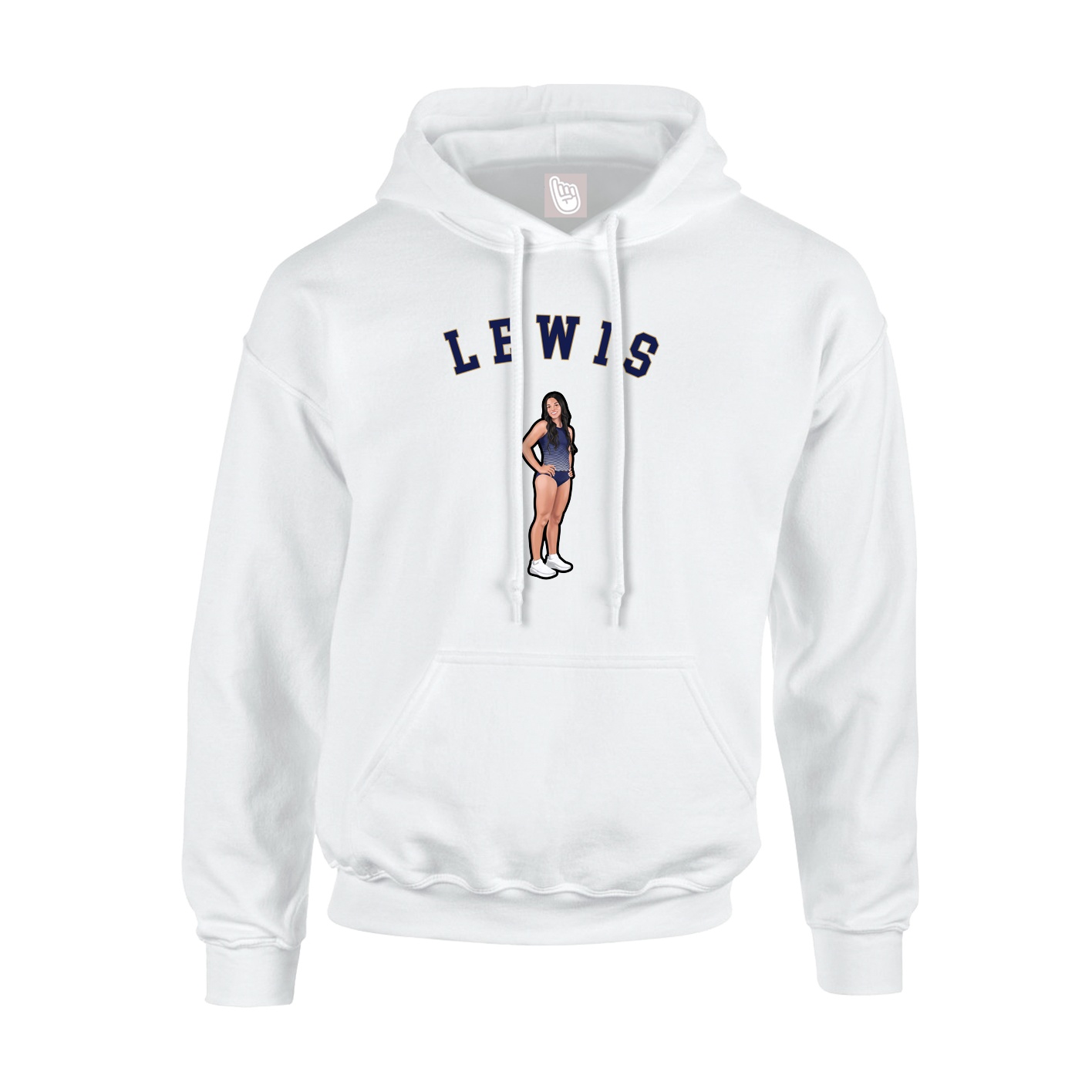 Youth Hoodie — Shirsey Arch in White