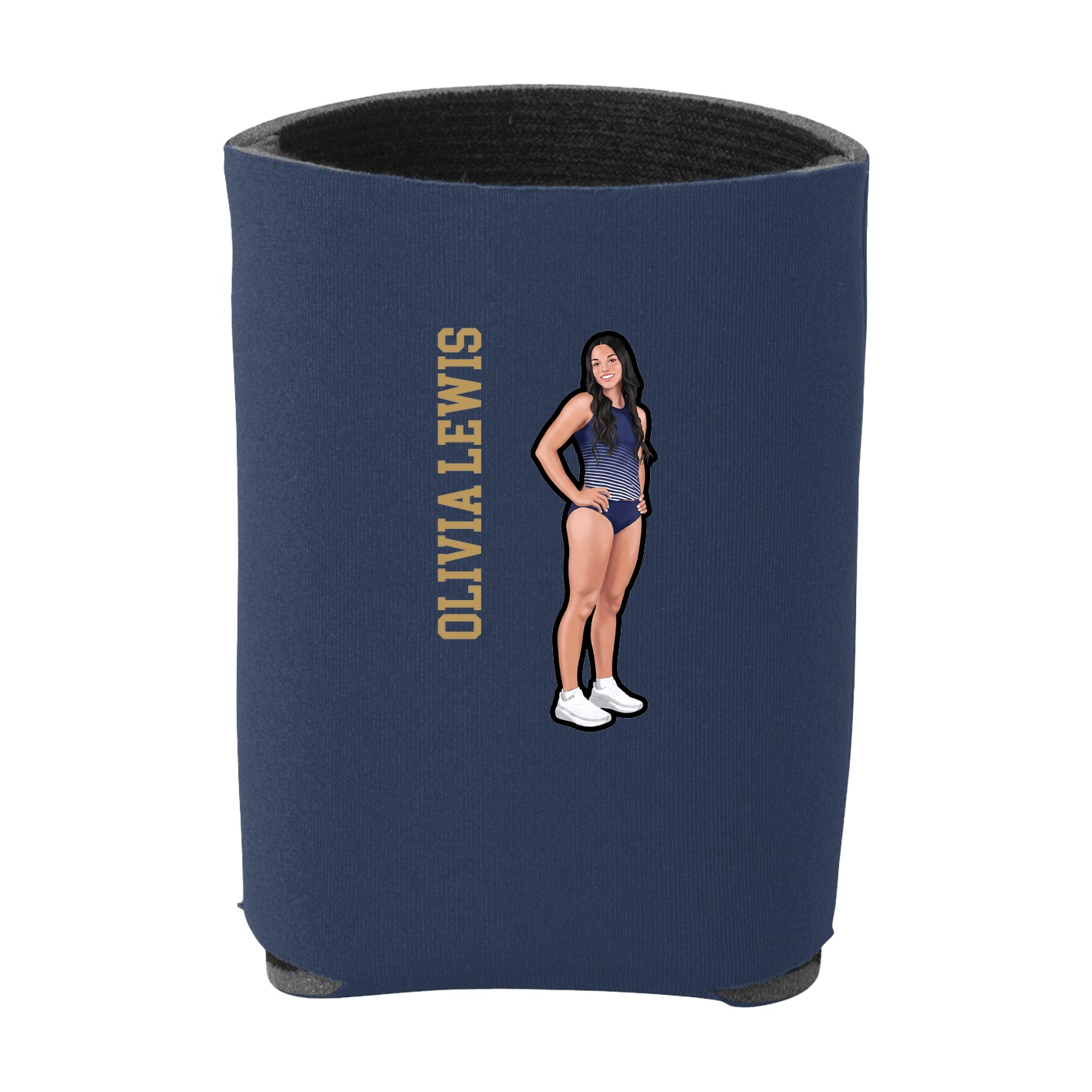 Can Holder — Name Vertical in Navy