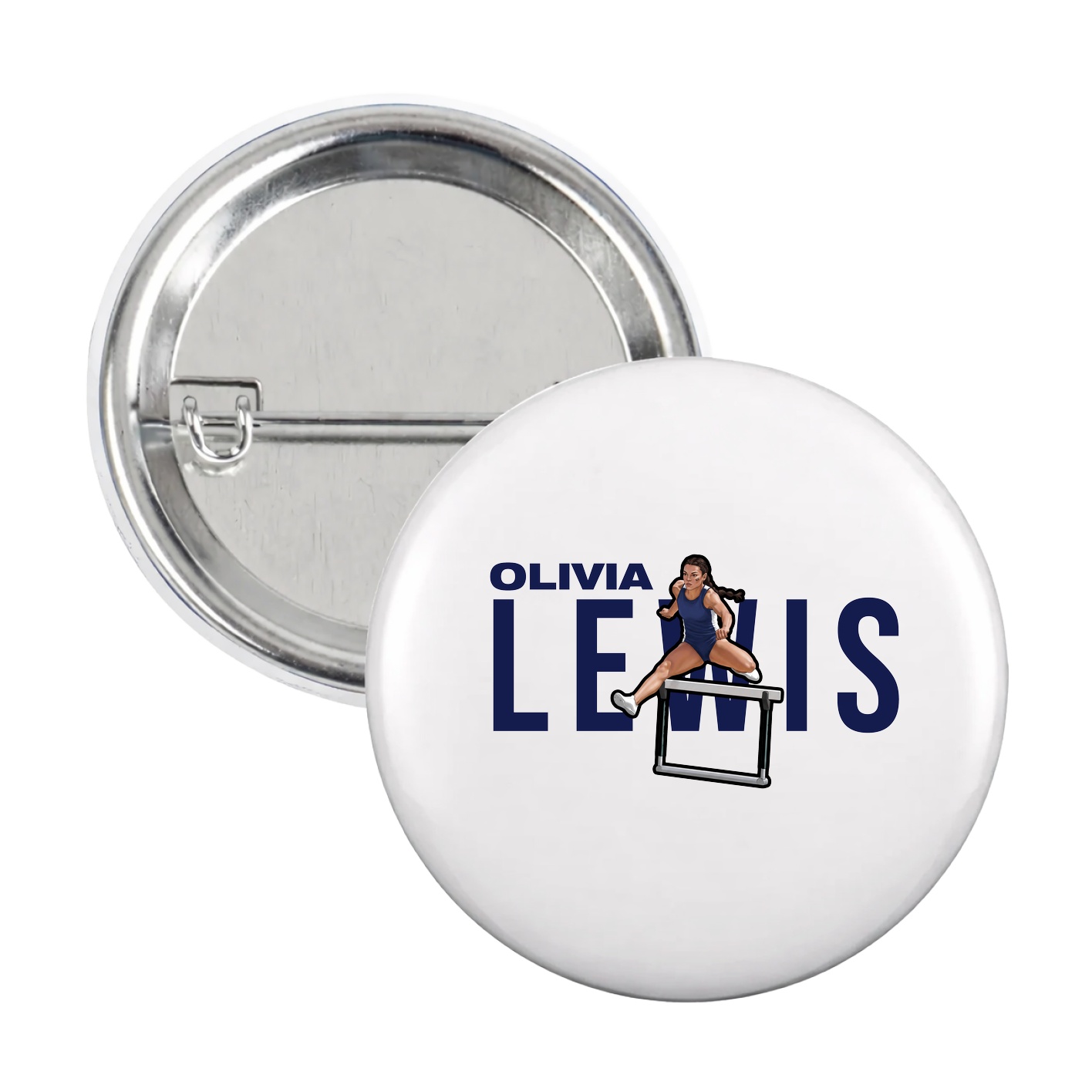 Game Day Button — Player Name in White