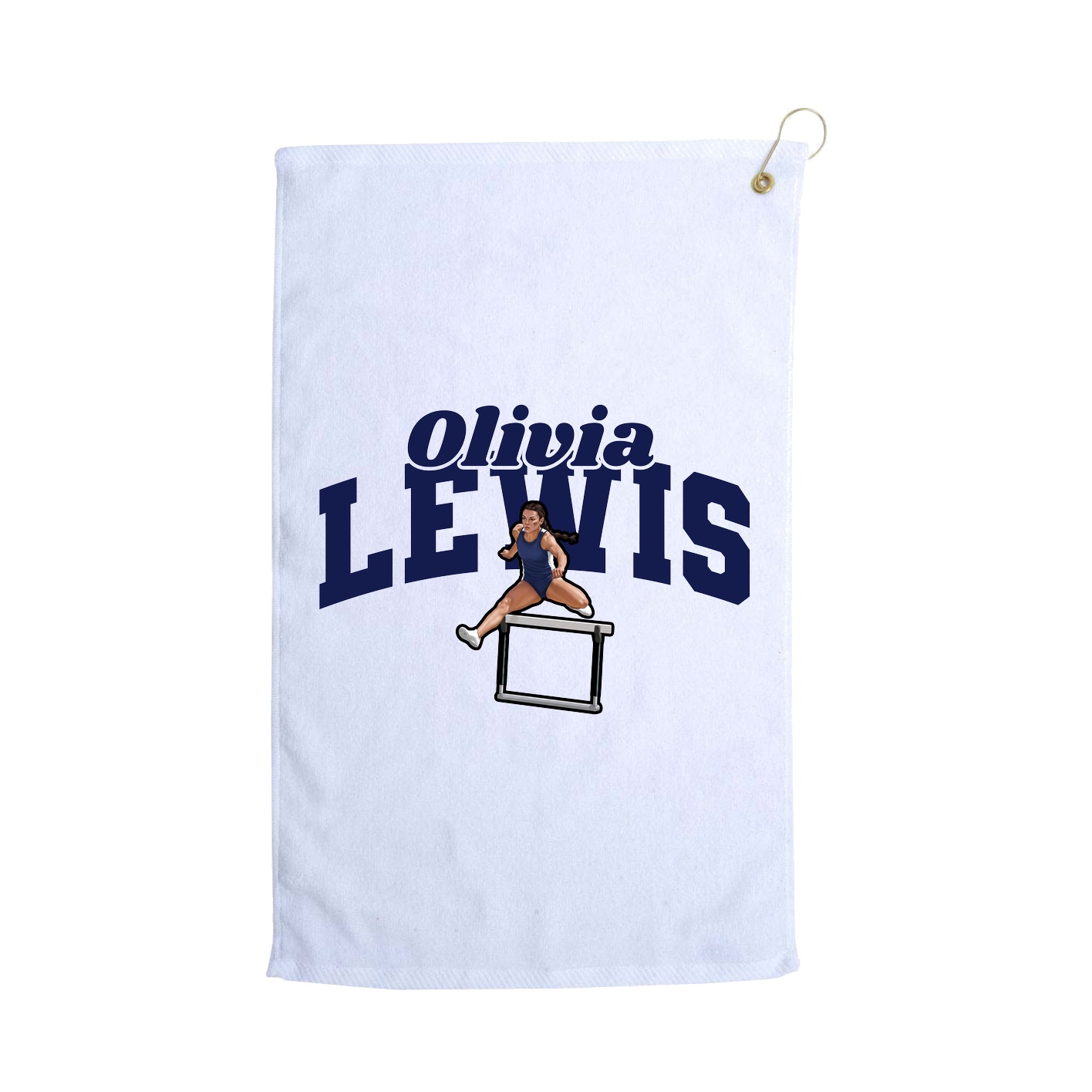 Golf Towel — Signature Arch in White