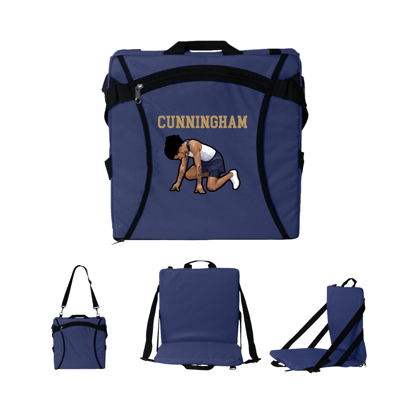 Folding Stadium Seat — Shirsey in Navy