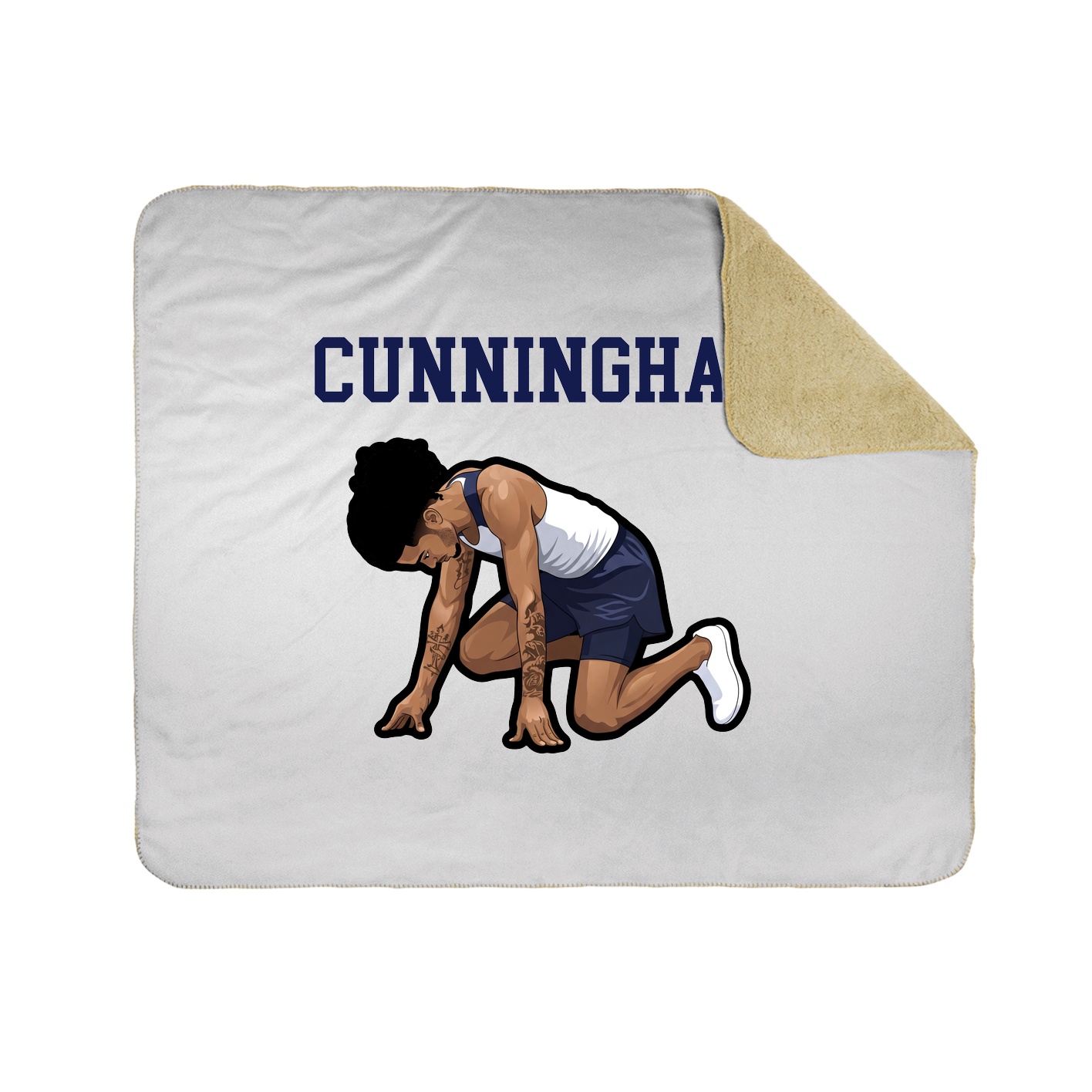 Throw Blanket — Shirsey in White