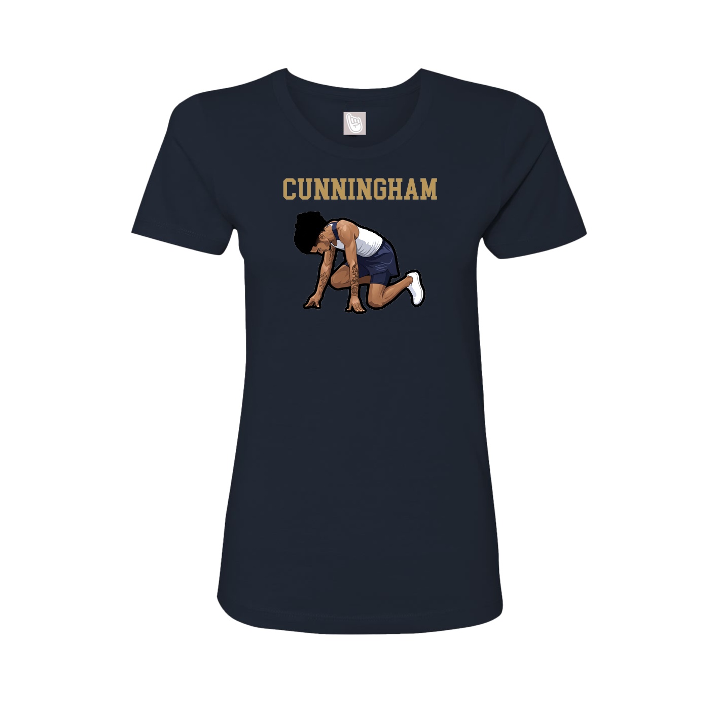 Fitted Women's Tee — Shirsey in Navy