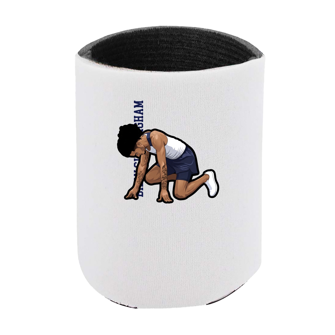 Can Holder — Name Vertical in White