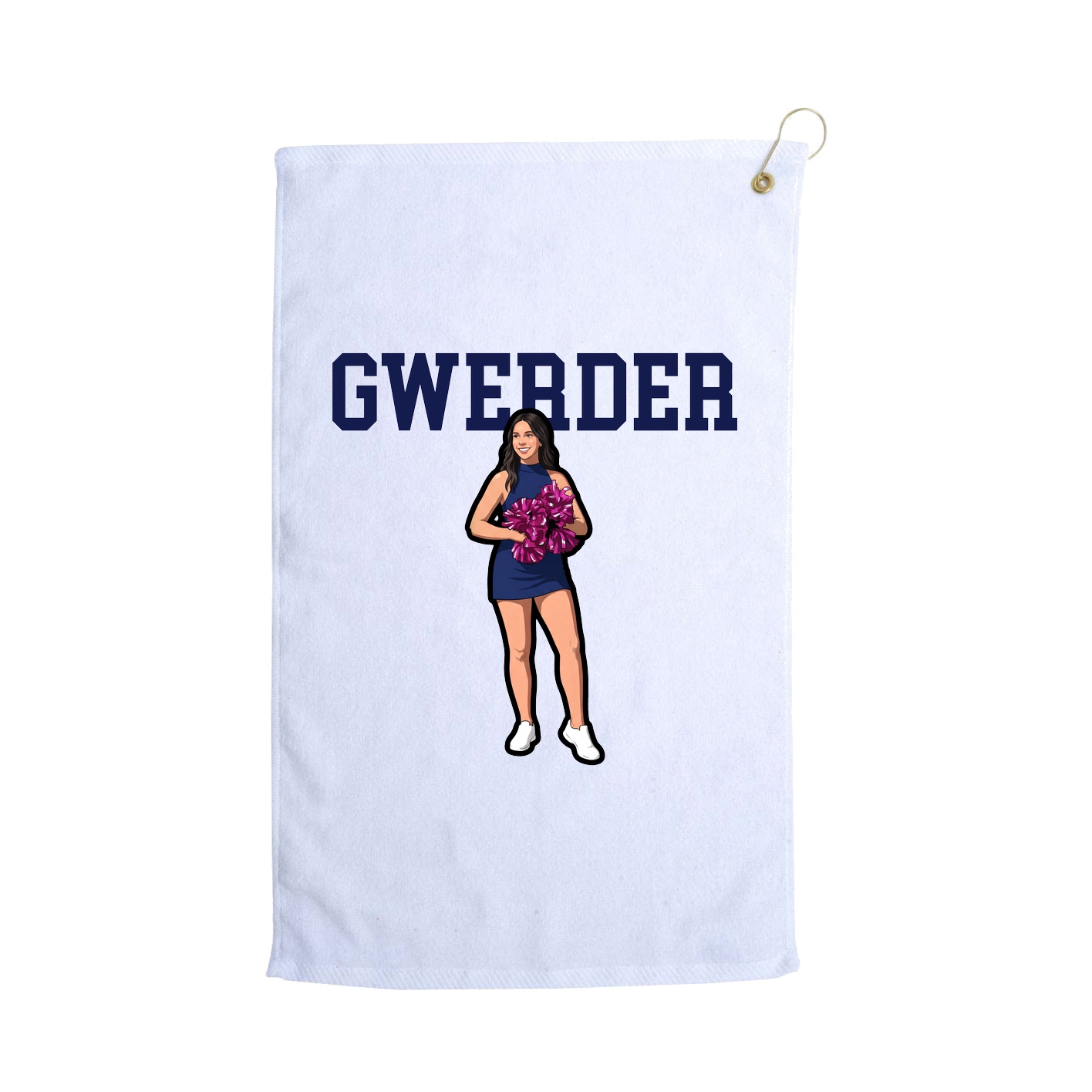 Golf Towel — Shirsey in White