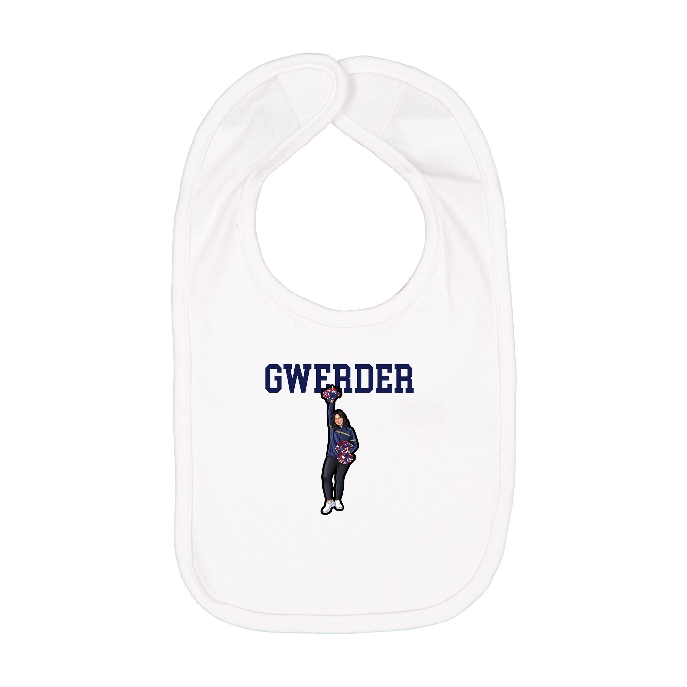 Infant Bib — Shirsey in White