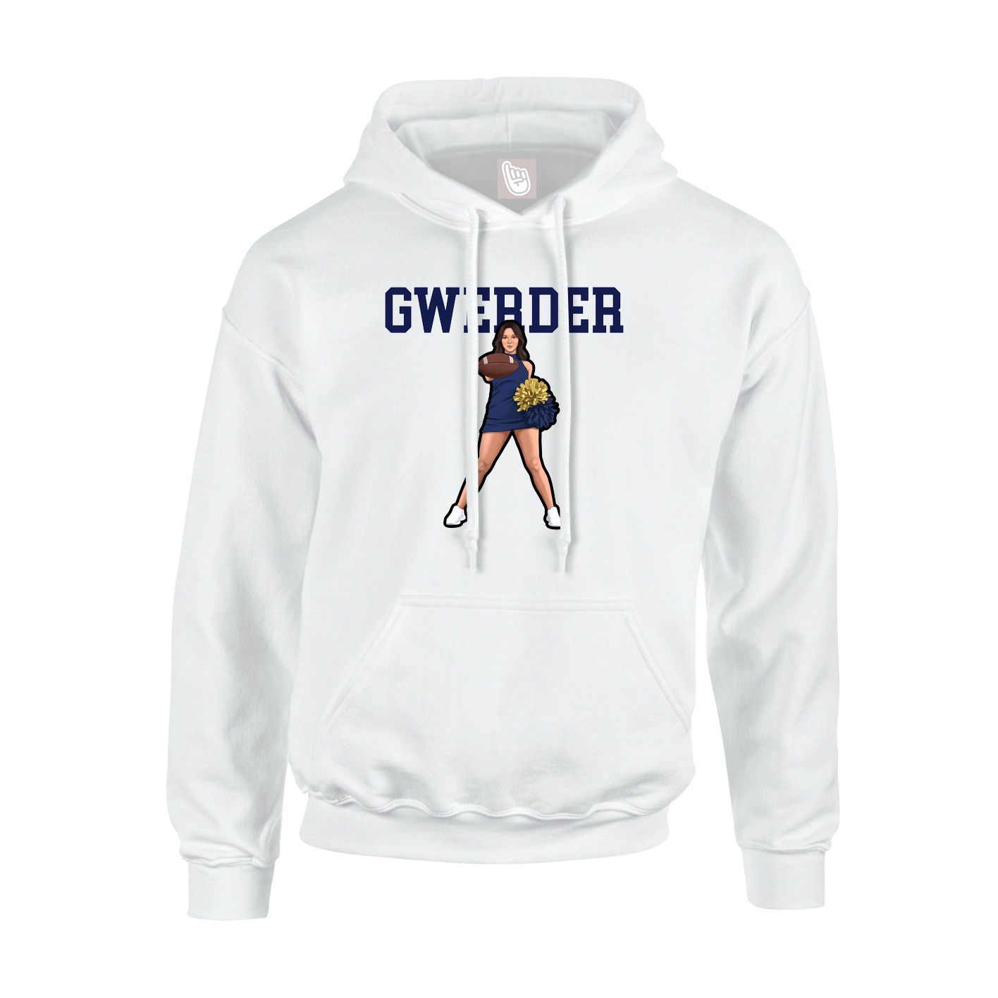 Hoodie — Shirsey in White