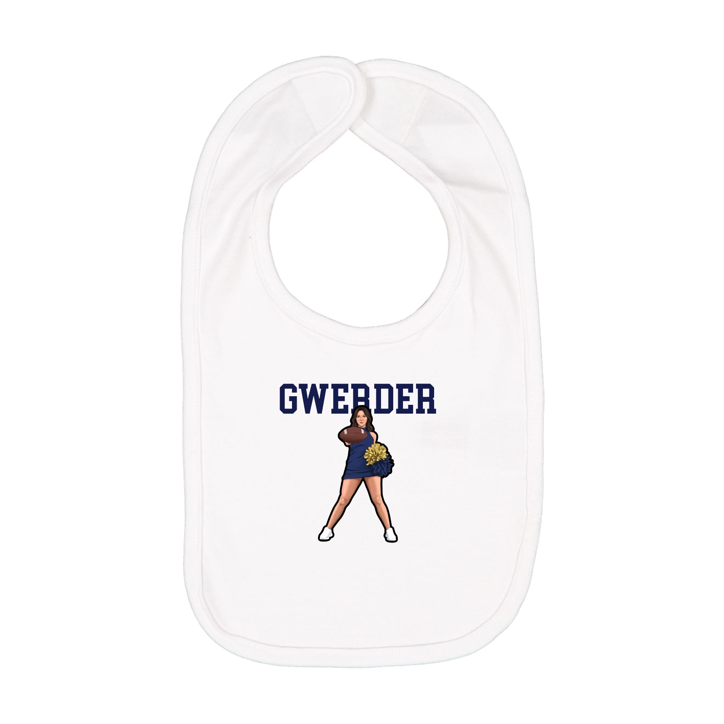 Infant Bib — Shirsey in White