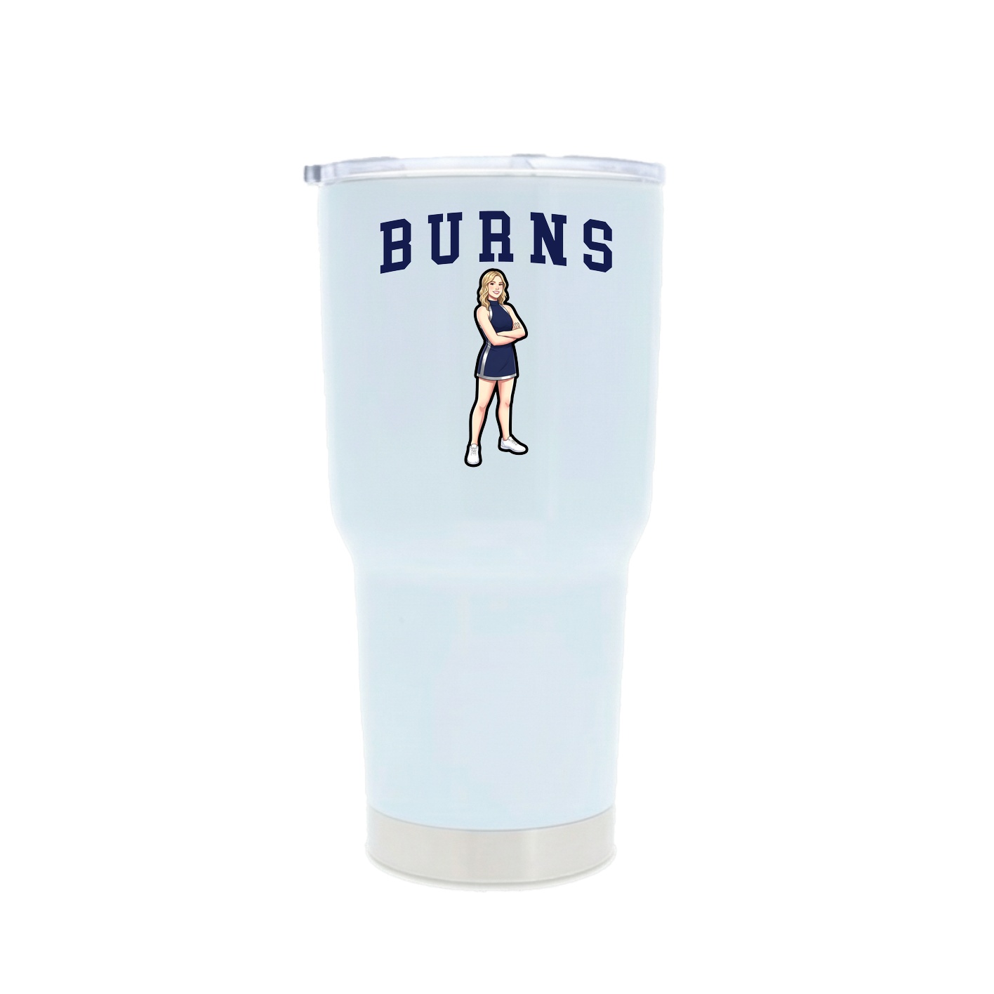 30oz Stainless Steel Tumbler — Shirsey in White