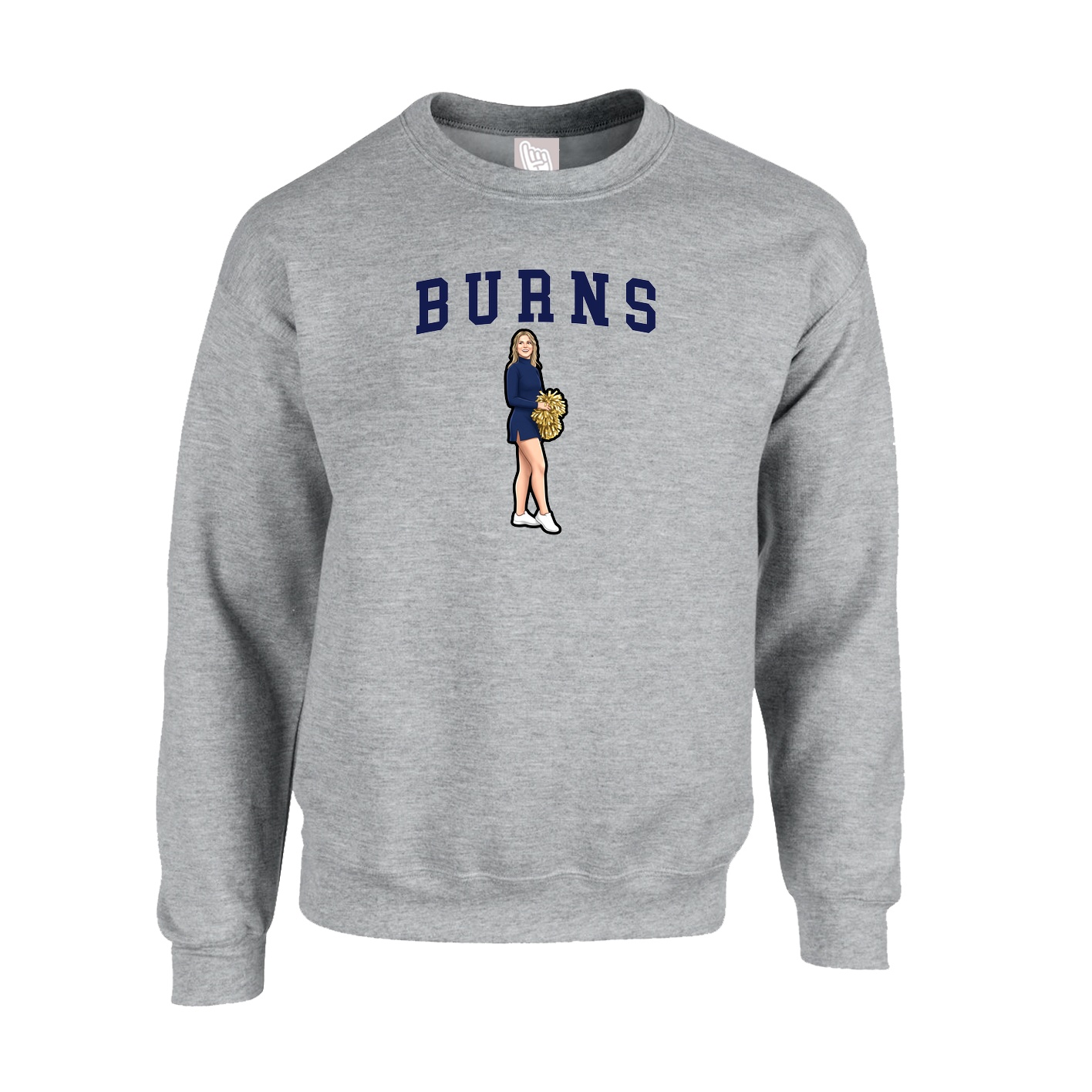 Fleece Crew — Shirsey in Grey