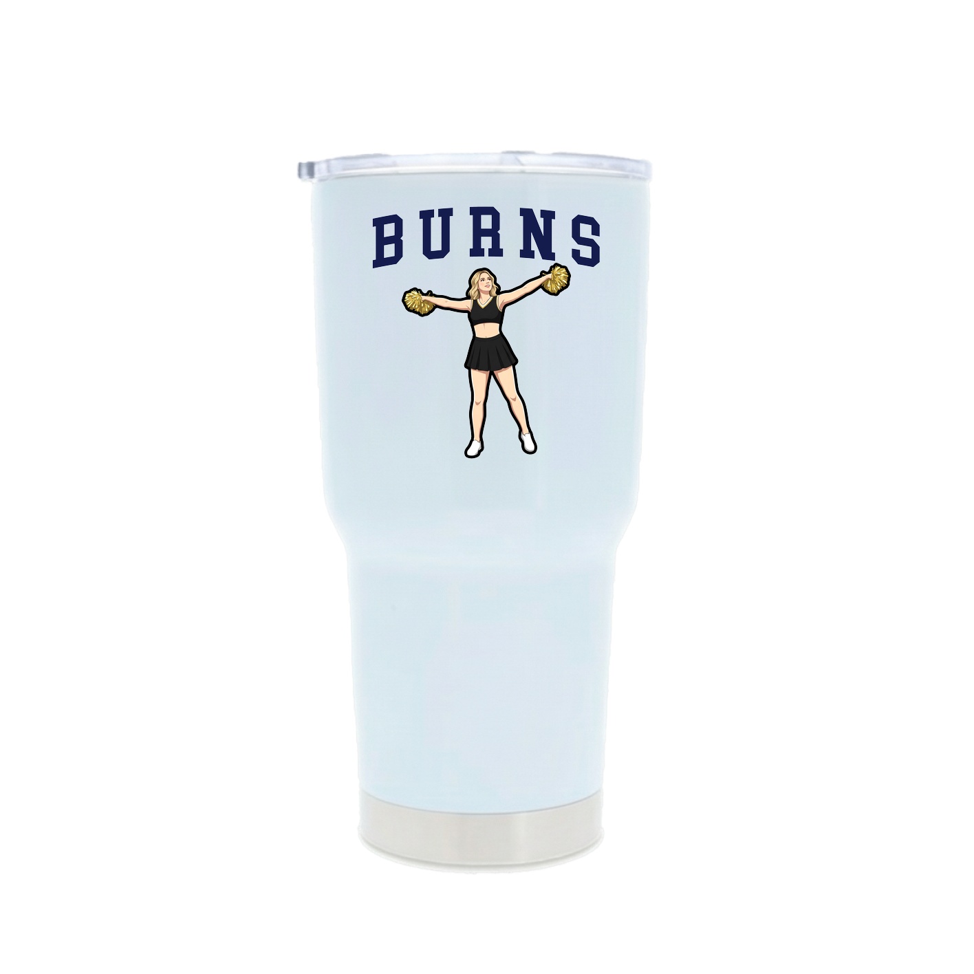 30oz Stainless Steel Tumbler — Shirsey in White