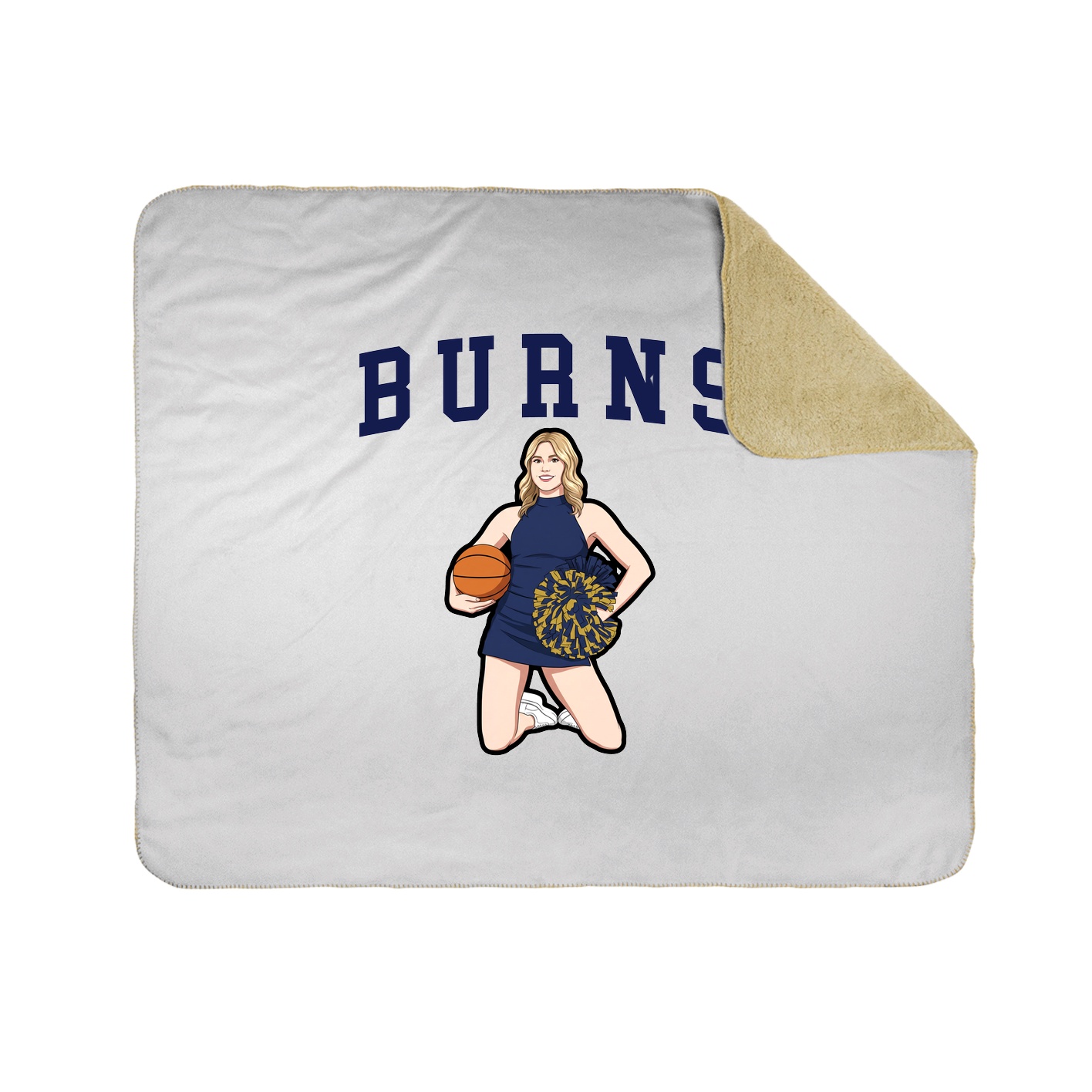 Throw Blanket — Shirsey in White