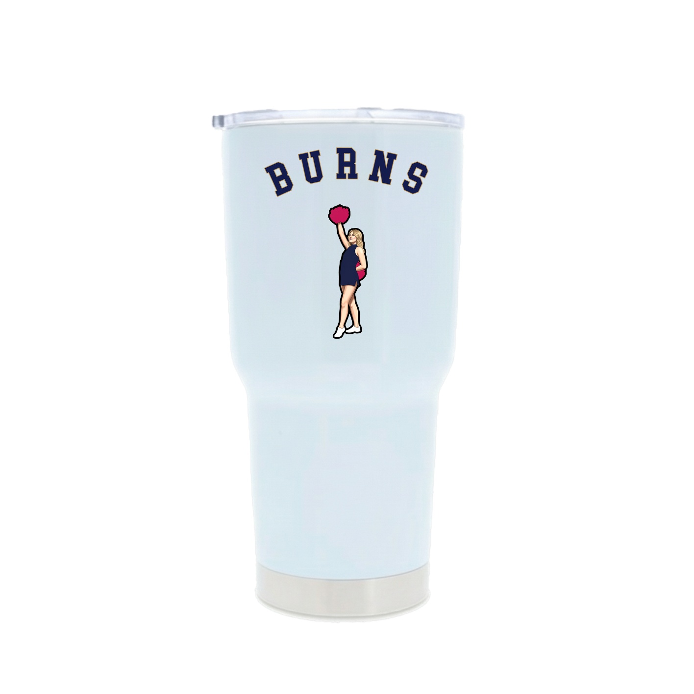 30oz Stainless Steel Tumbler — Shirsey Arch in White