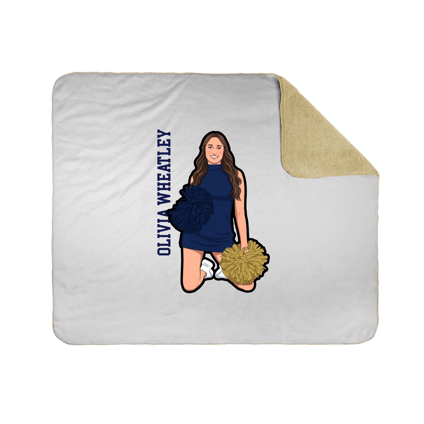 50x60 Sherpa Lined Throw Blanket