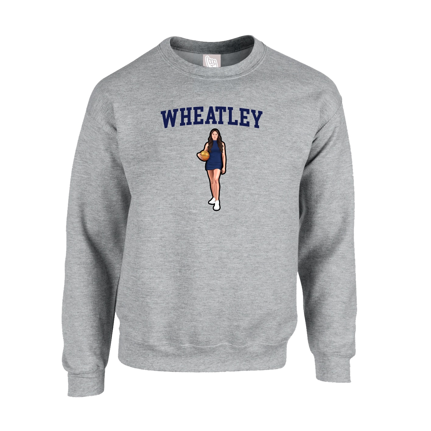 Fleece Crew — Shirsey in Grey
