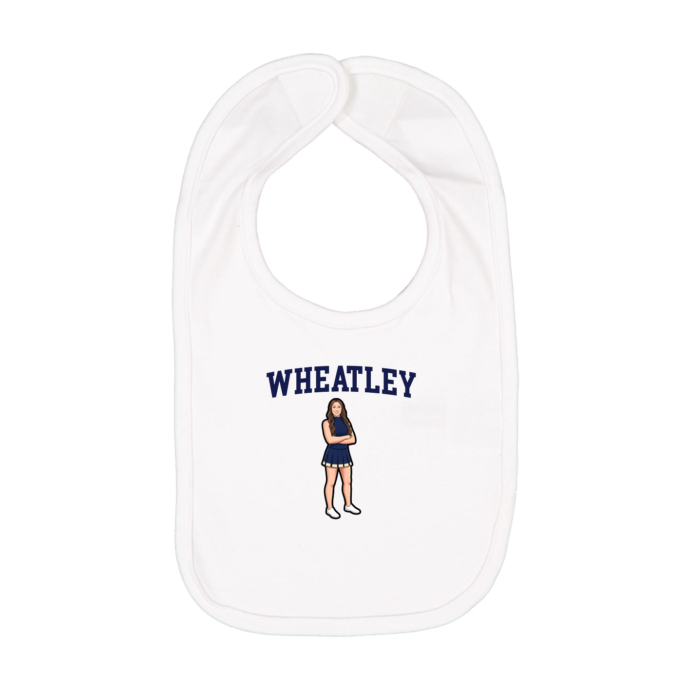 Infant Bib — Shirsey in White