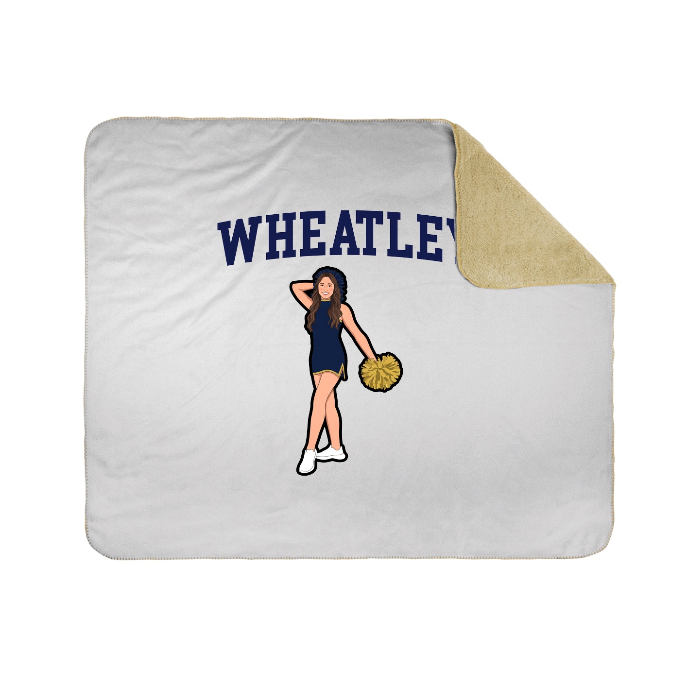 Throw Blanket — Shirsey in White
