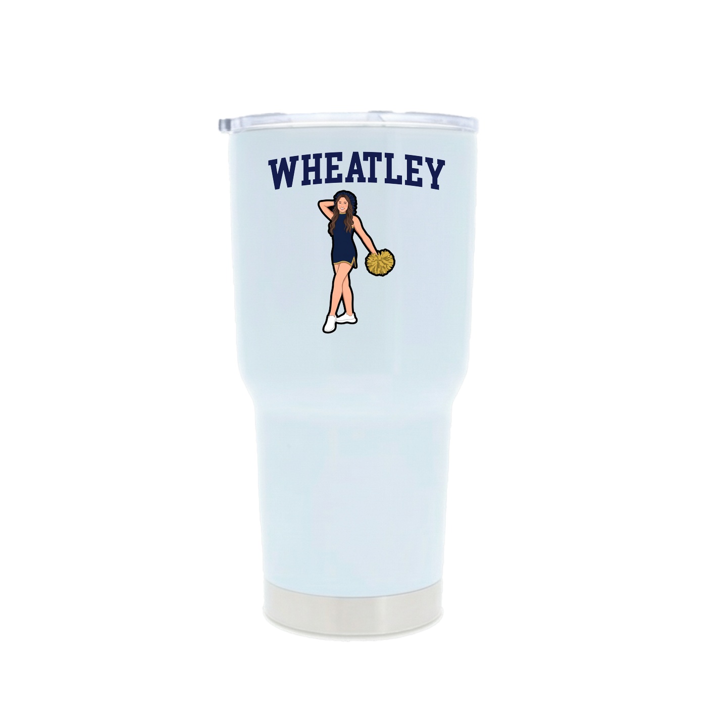 30oz Stainless Steel Tumbler — Shirsey in White