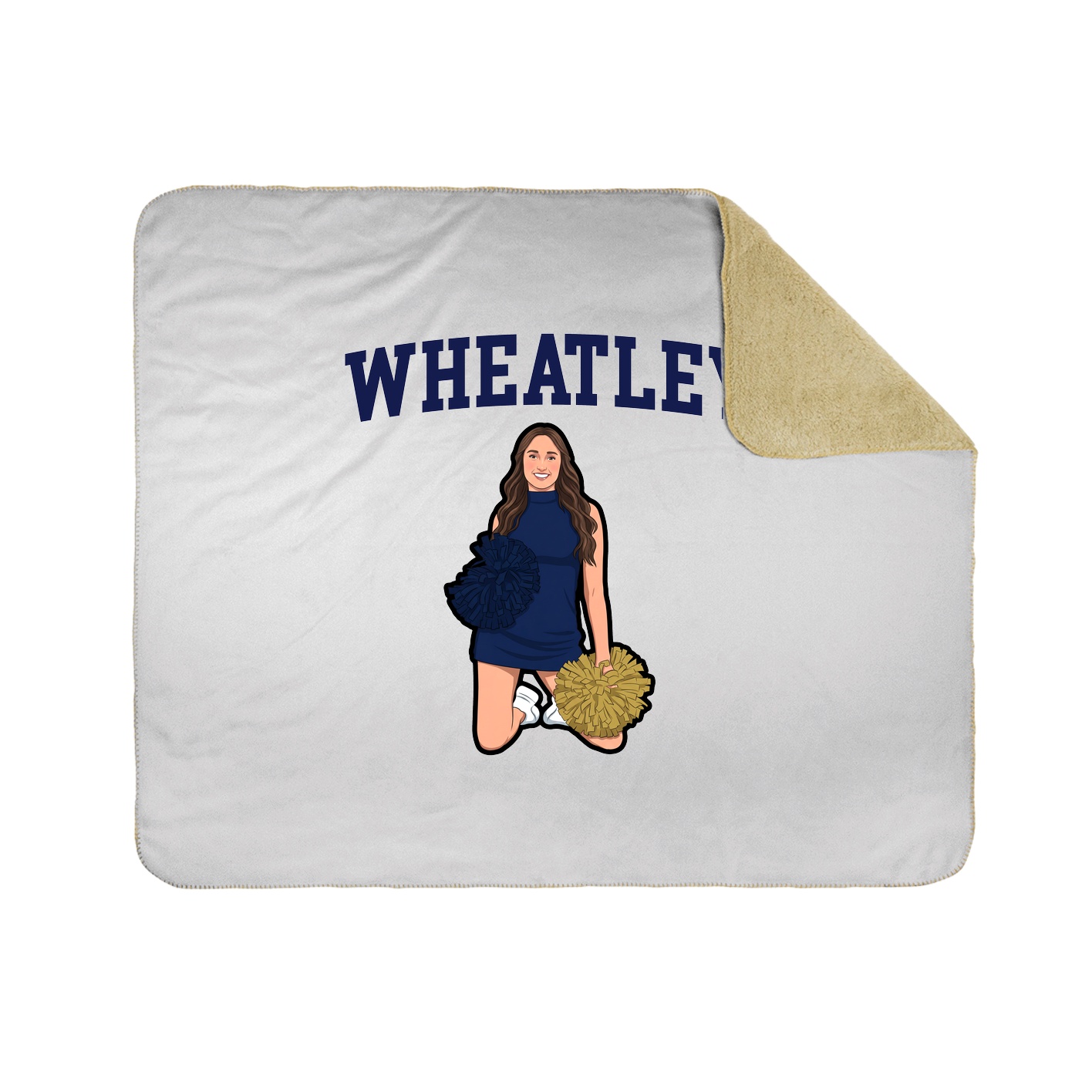Throw Blanket — Shirsey in White