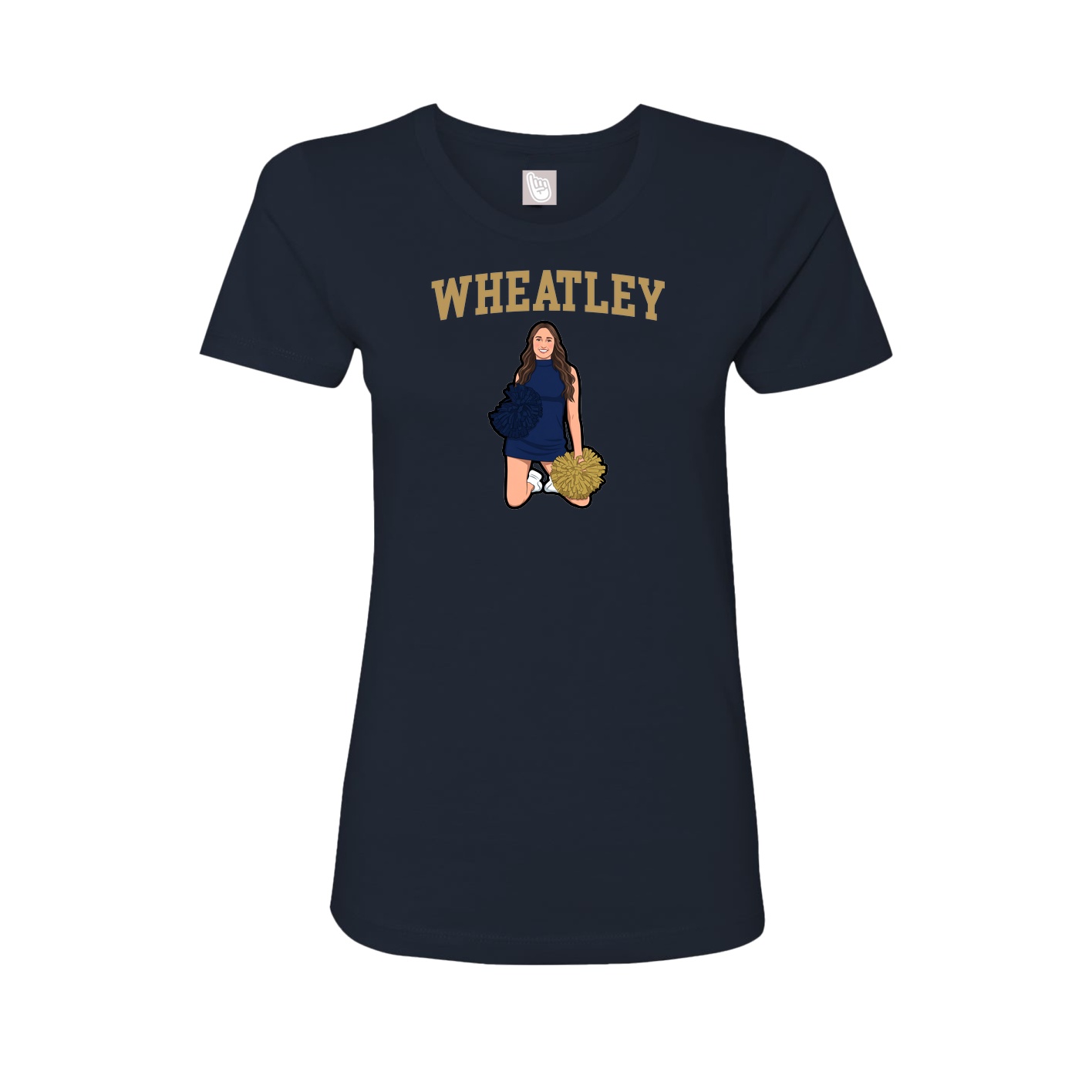 Fitted Women's Tee — Shirsey in Navy