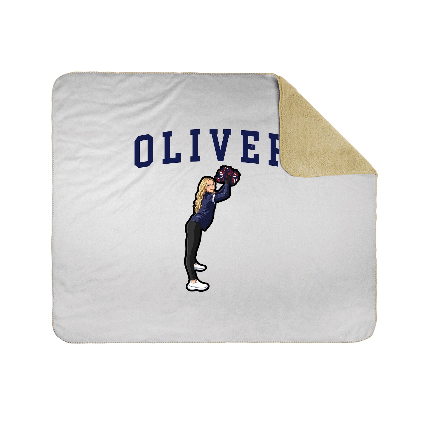 Throw Blanket — Shirsey in White