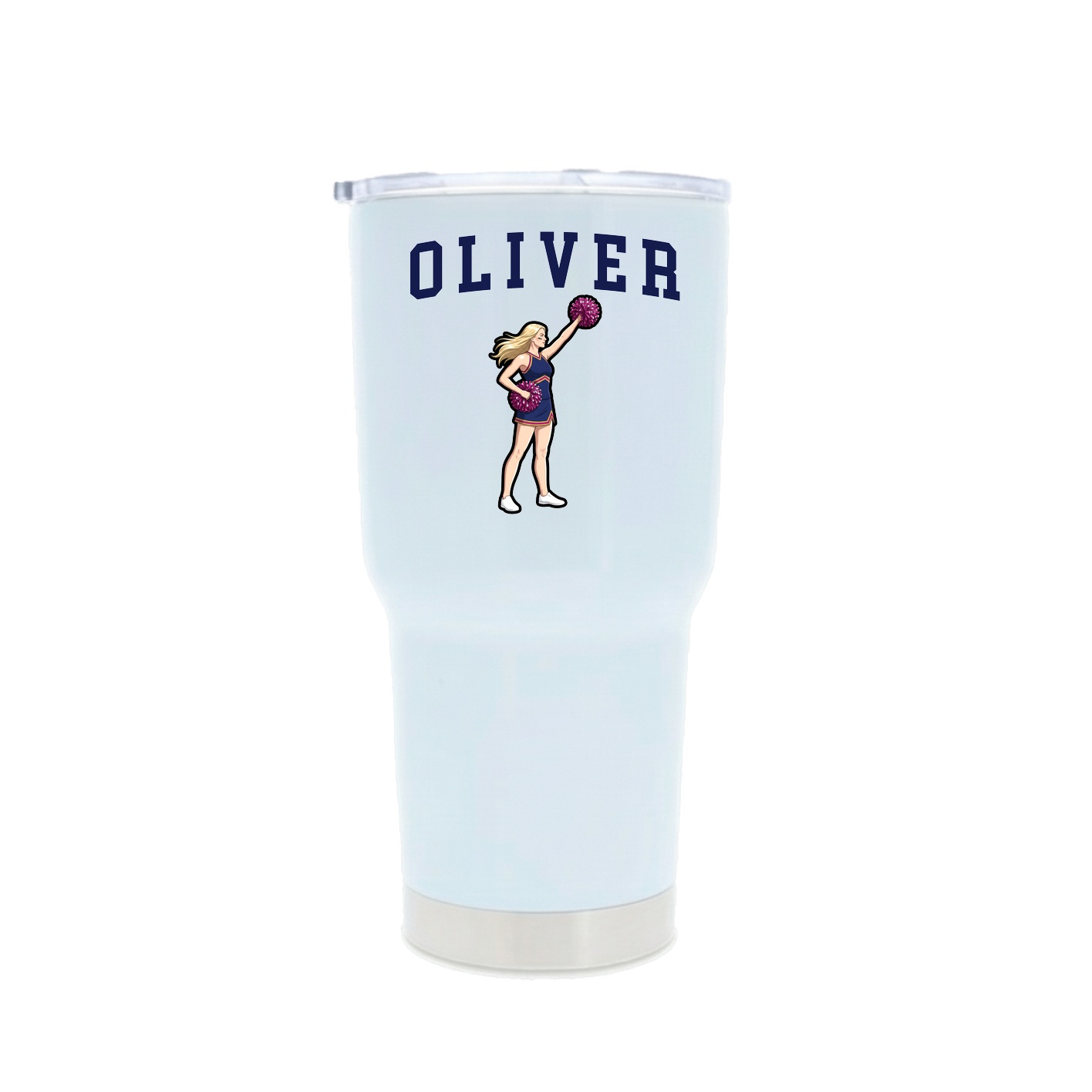 30oz Stainless Steel Tumbler — Shirsey in White