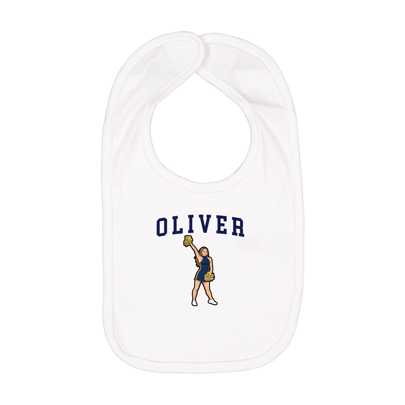 Infant Bib — Shirsey in White