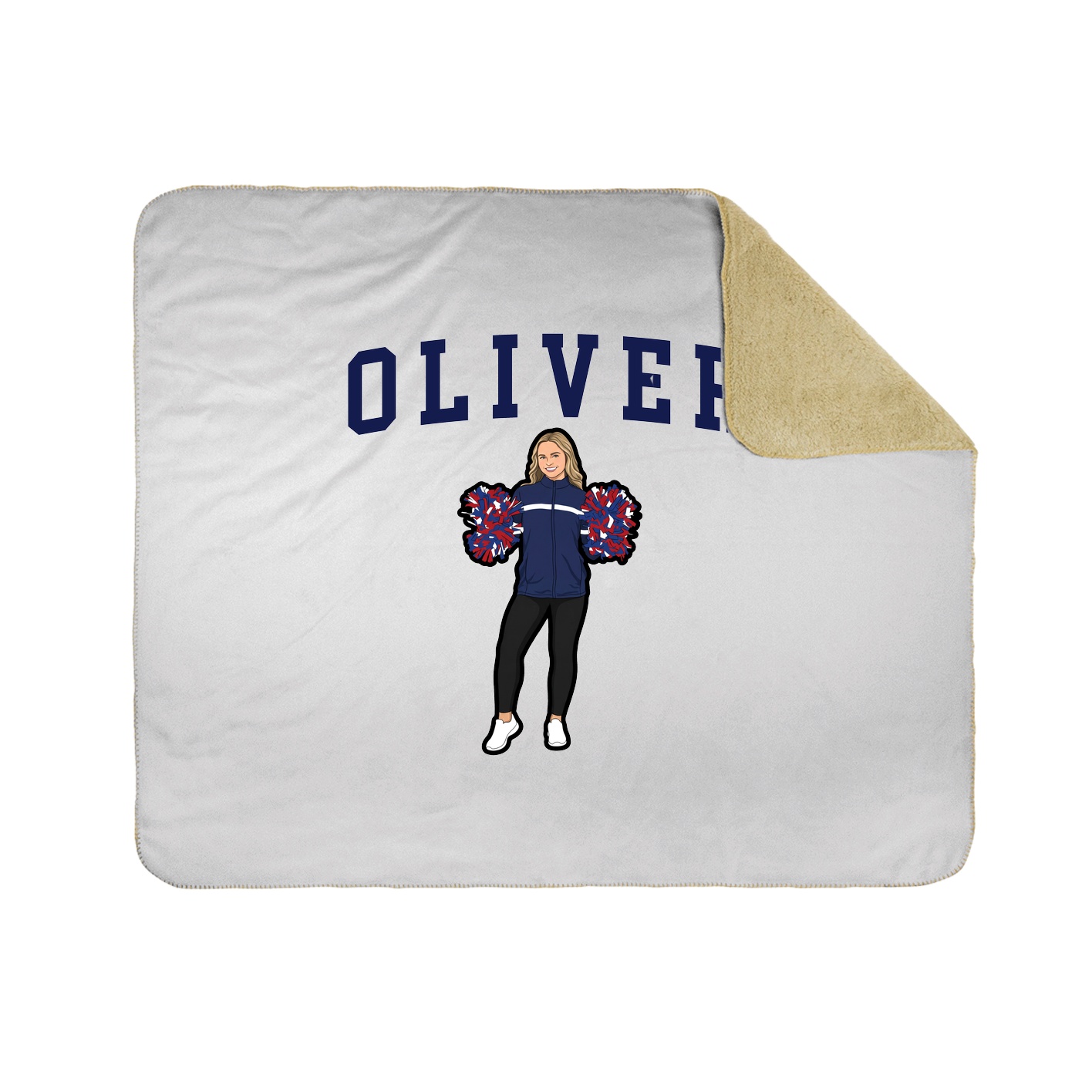 Throw Blanket — Shirsey in White