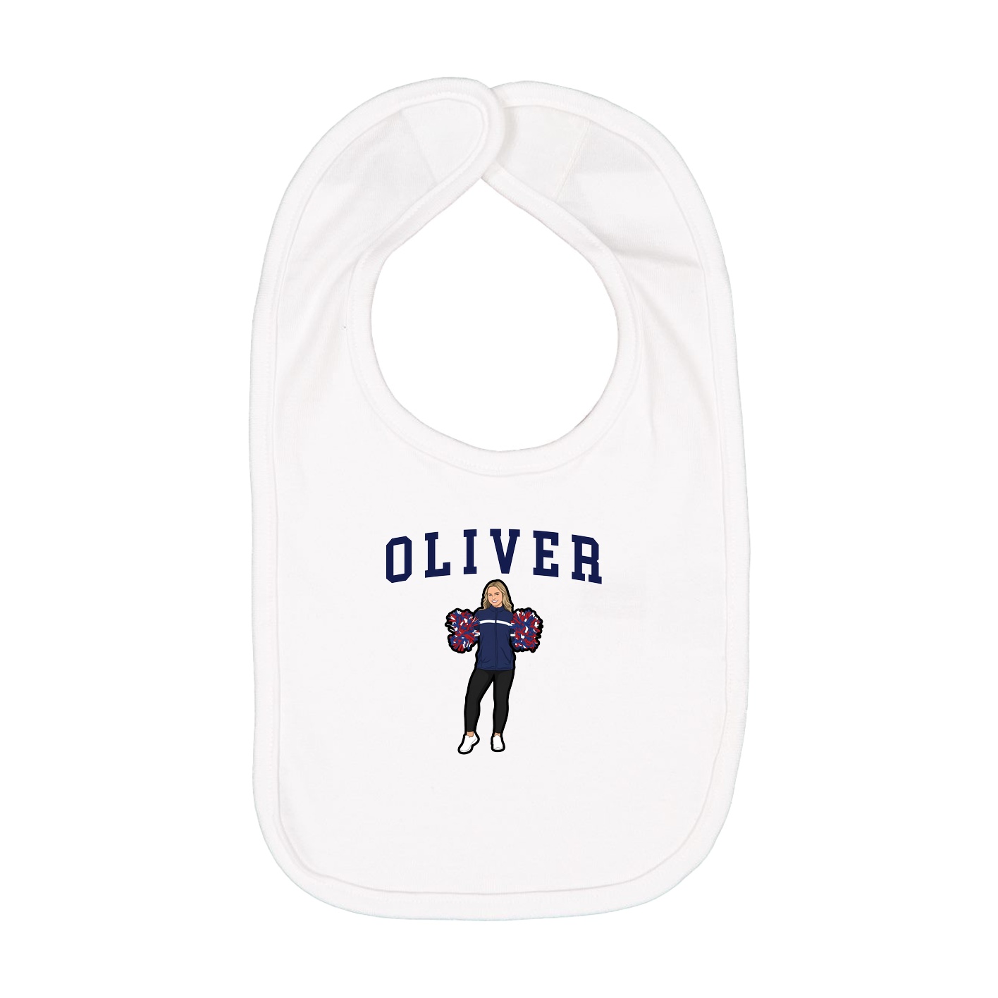 Infant Bib — Shirsey in White