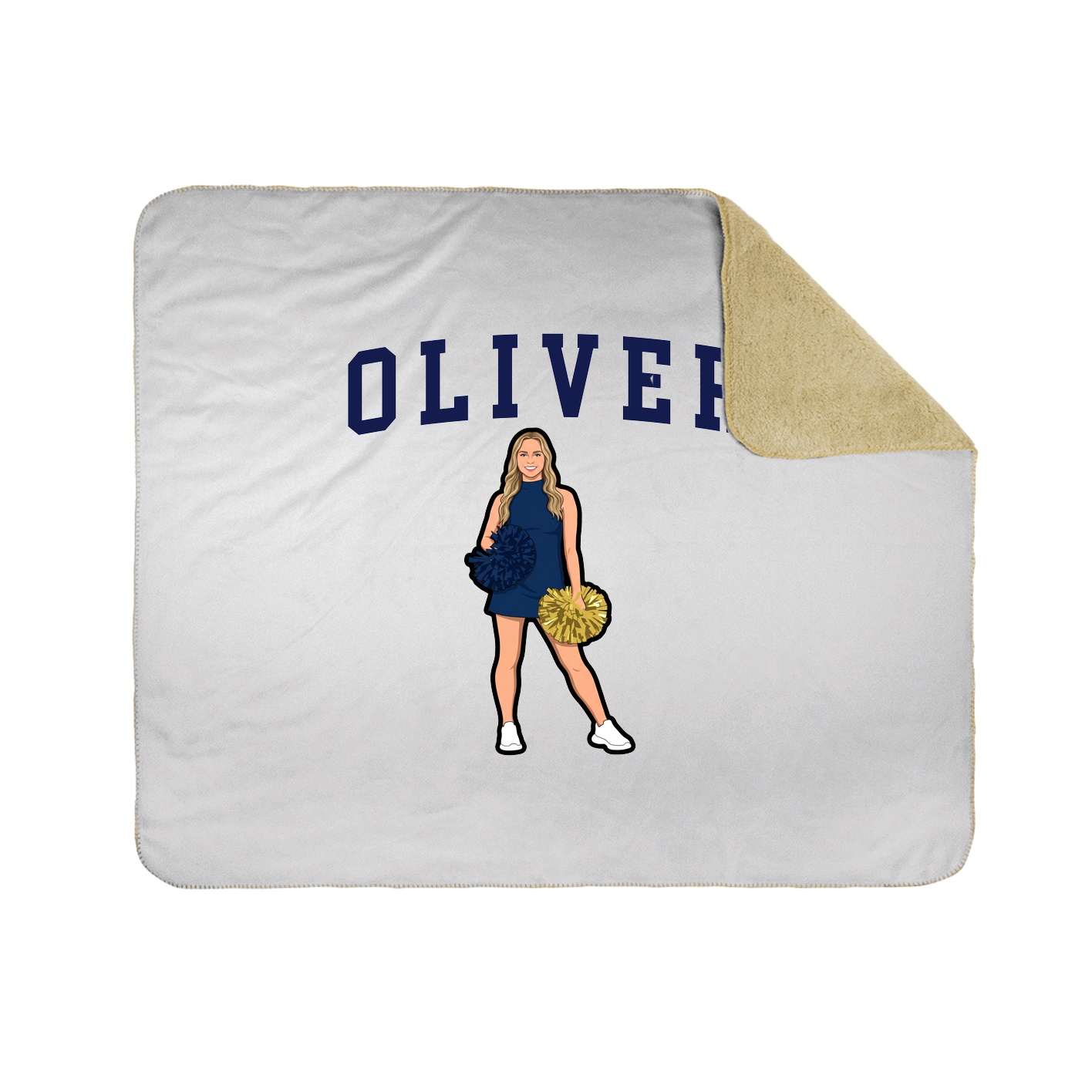 Throw Blanket — Shirsey in White