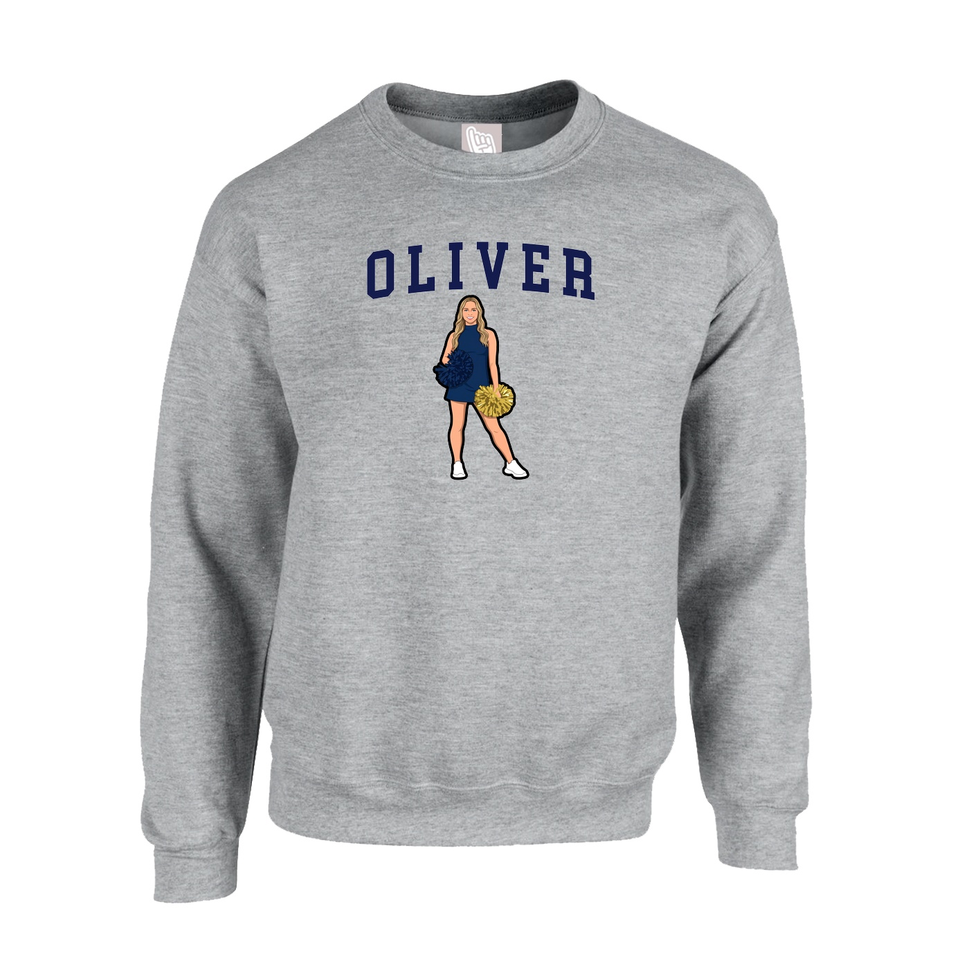 Fleece Crew — Shirsey in Grey
