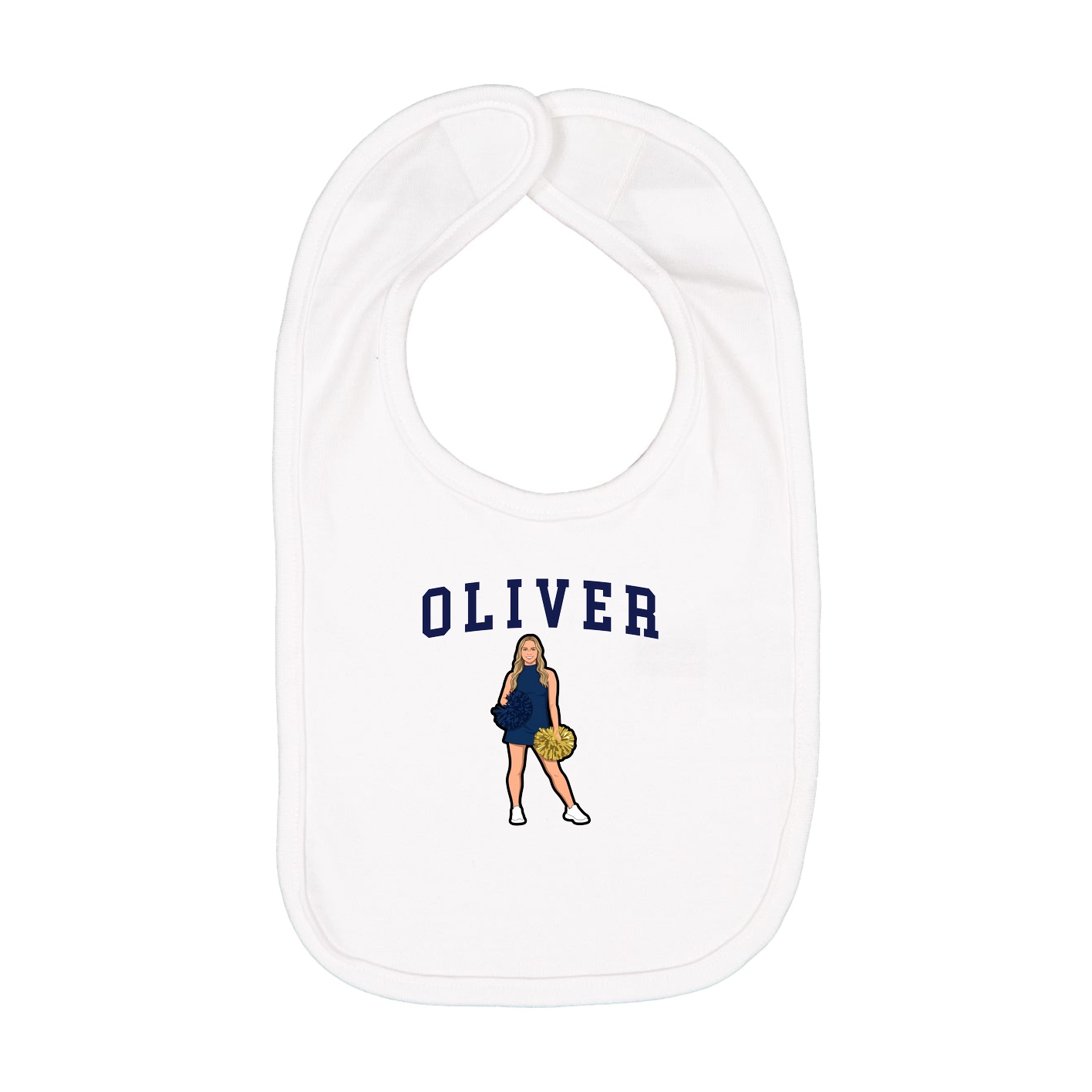 Infant Bib — Shirsey in White