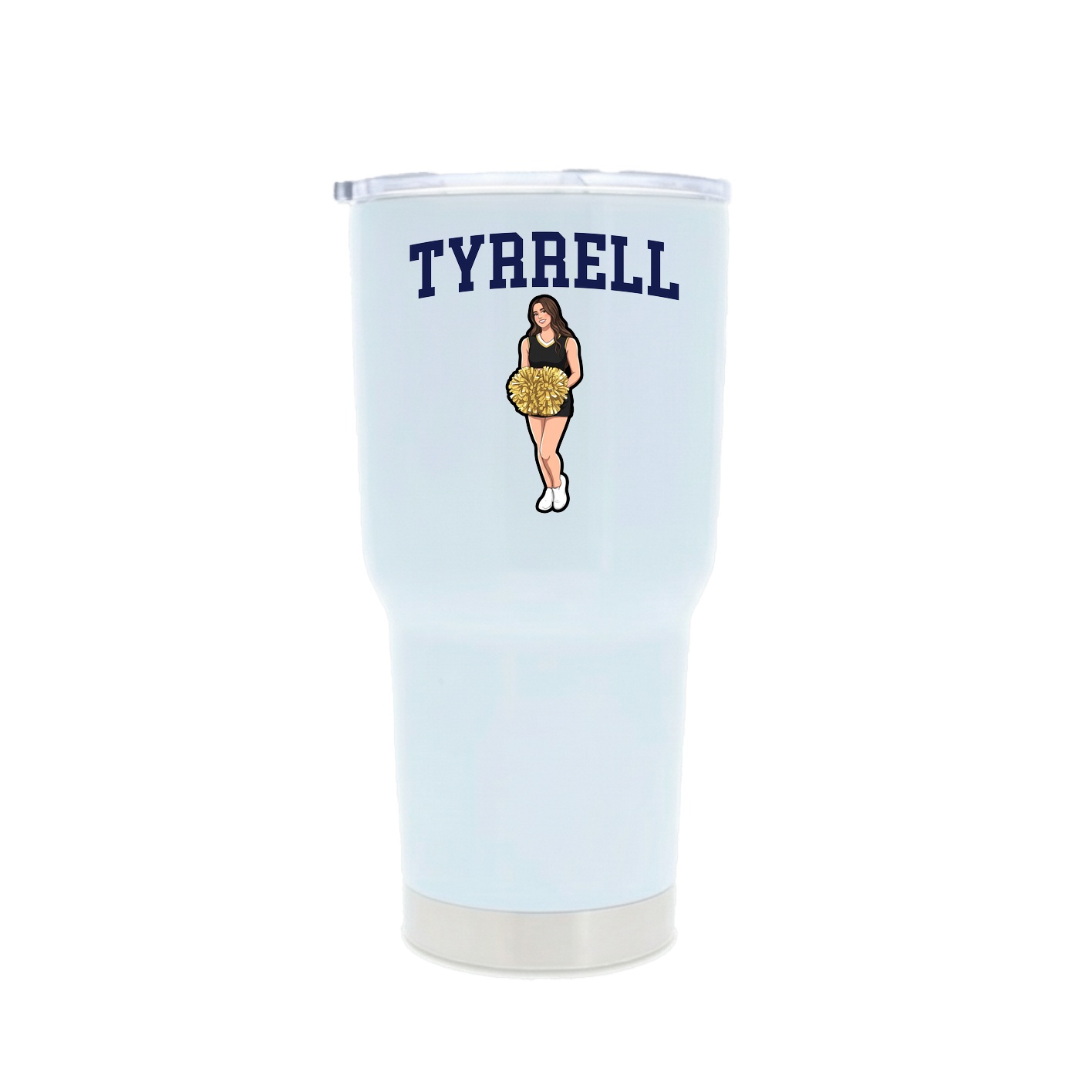 30oz Stainless Steel Tumbler — Shirsey in White