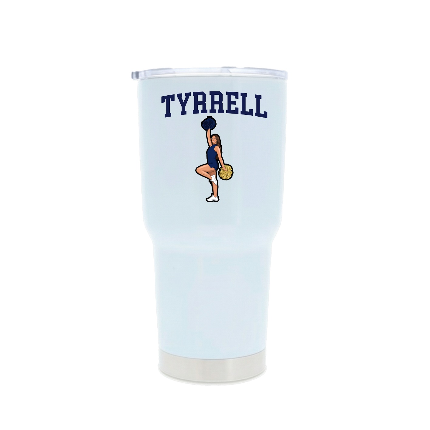 30oz Stainless Steel Tumbler — Shirsey in White