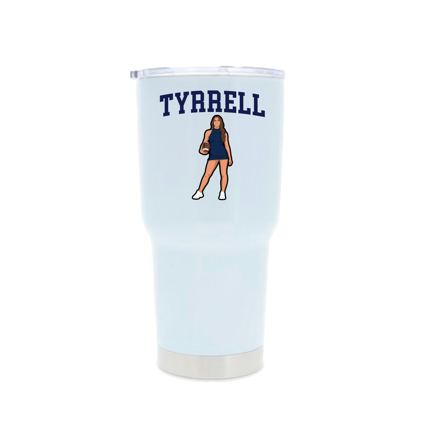 30oz Stainless Steel Tumbler — Shirsey in White