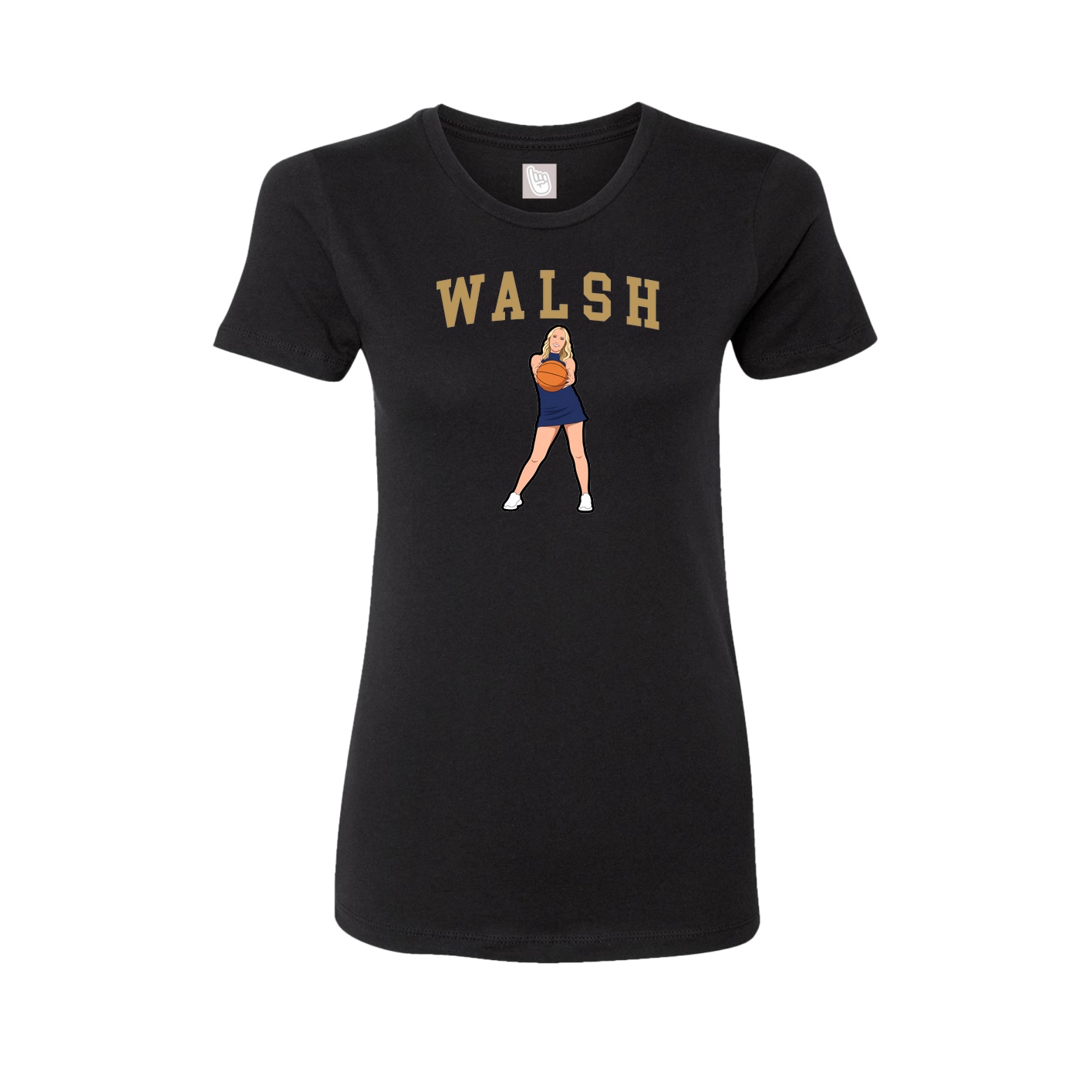 Fitted Women's Tee — Shirsey in Black