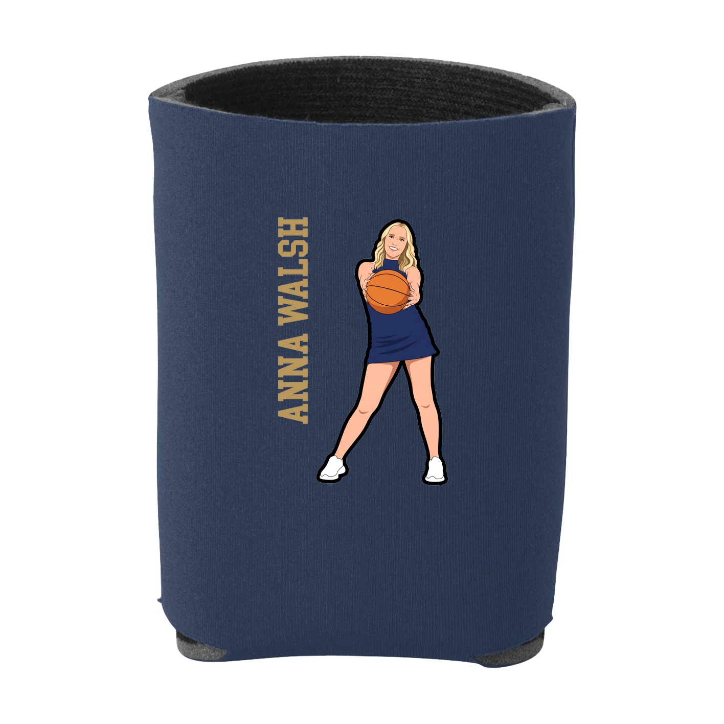 Can Holder — Name Vertical in Navy